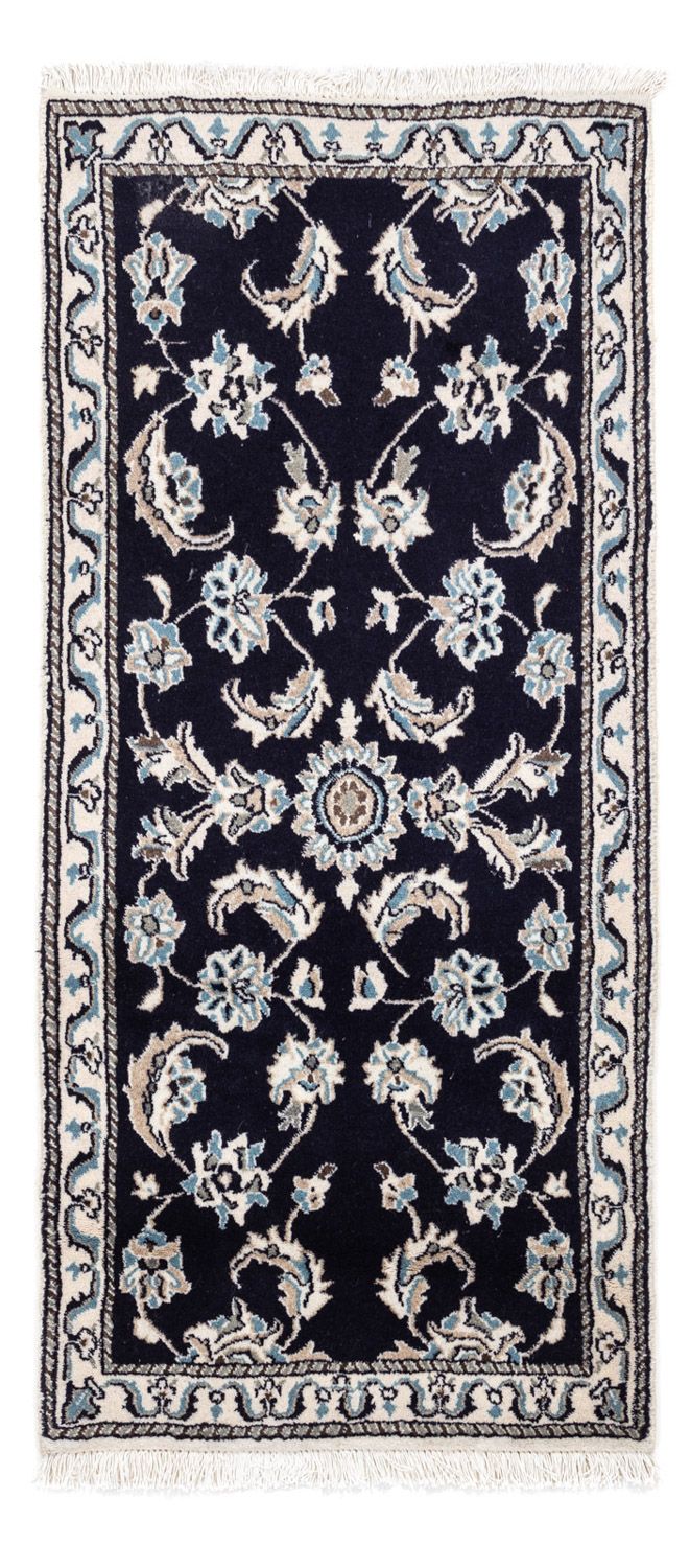 Perserteppich - Nain 142 x 66 cm - dunkelblau