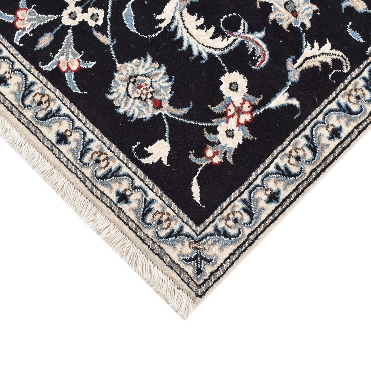 Perserteppich - Nain - 142 x 87 cm - dunkelblau - Image 2