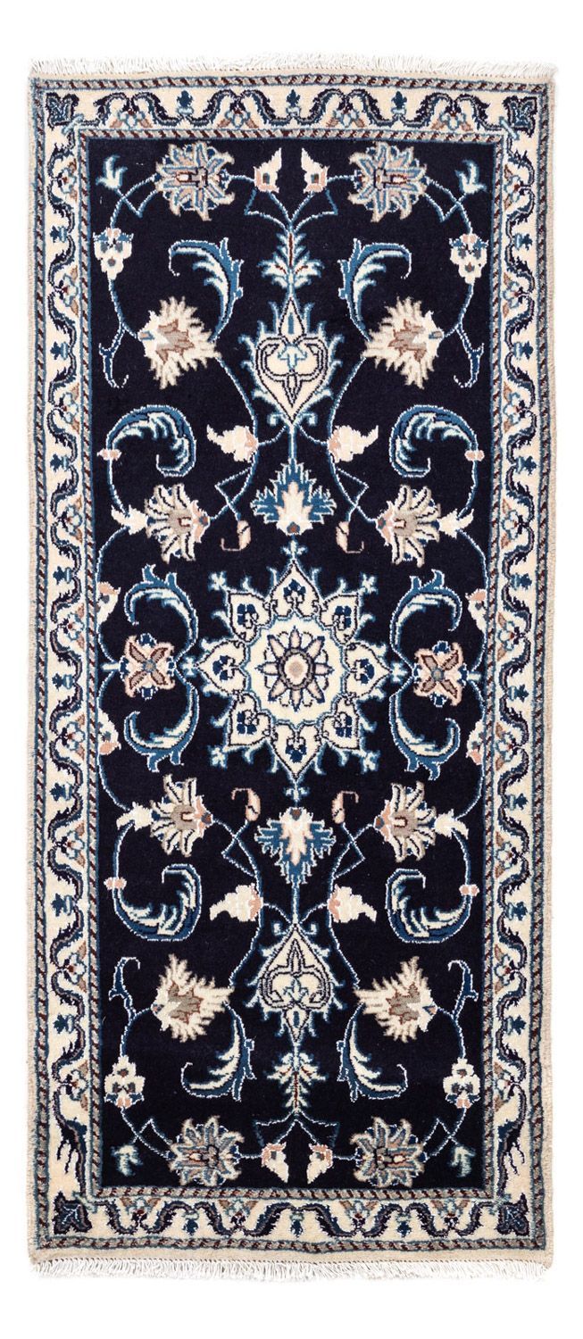 Perserteppich - Nain 143 x 70 cm - dunkelblau