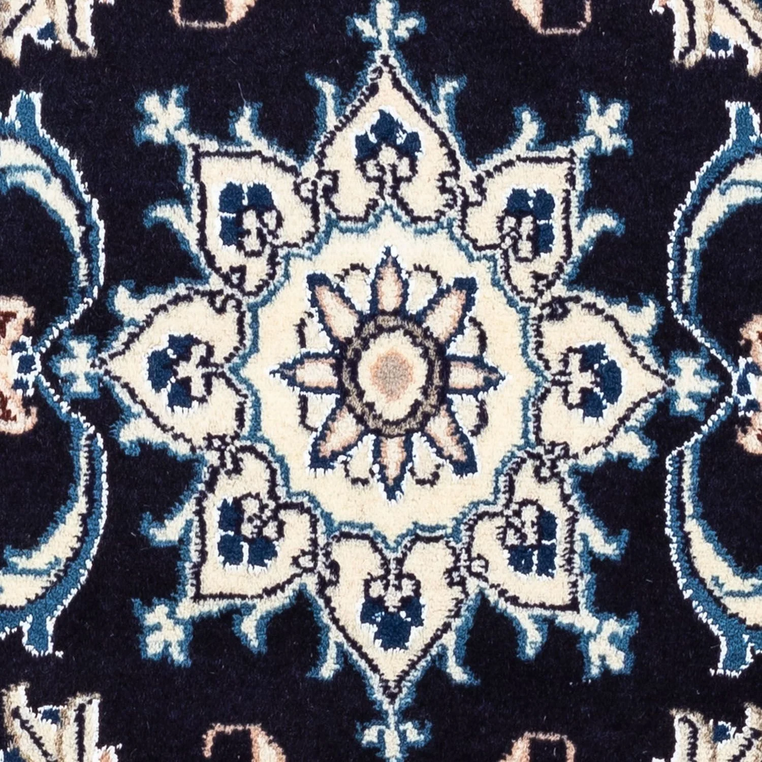 Perserteppich - Nain 143 x 70 cm - dunkelblau - Image 2