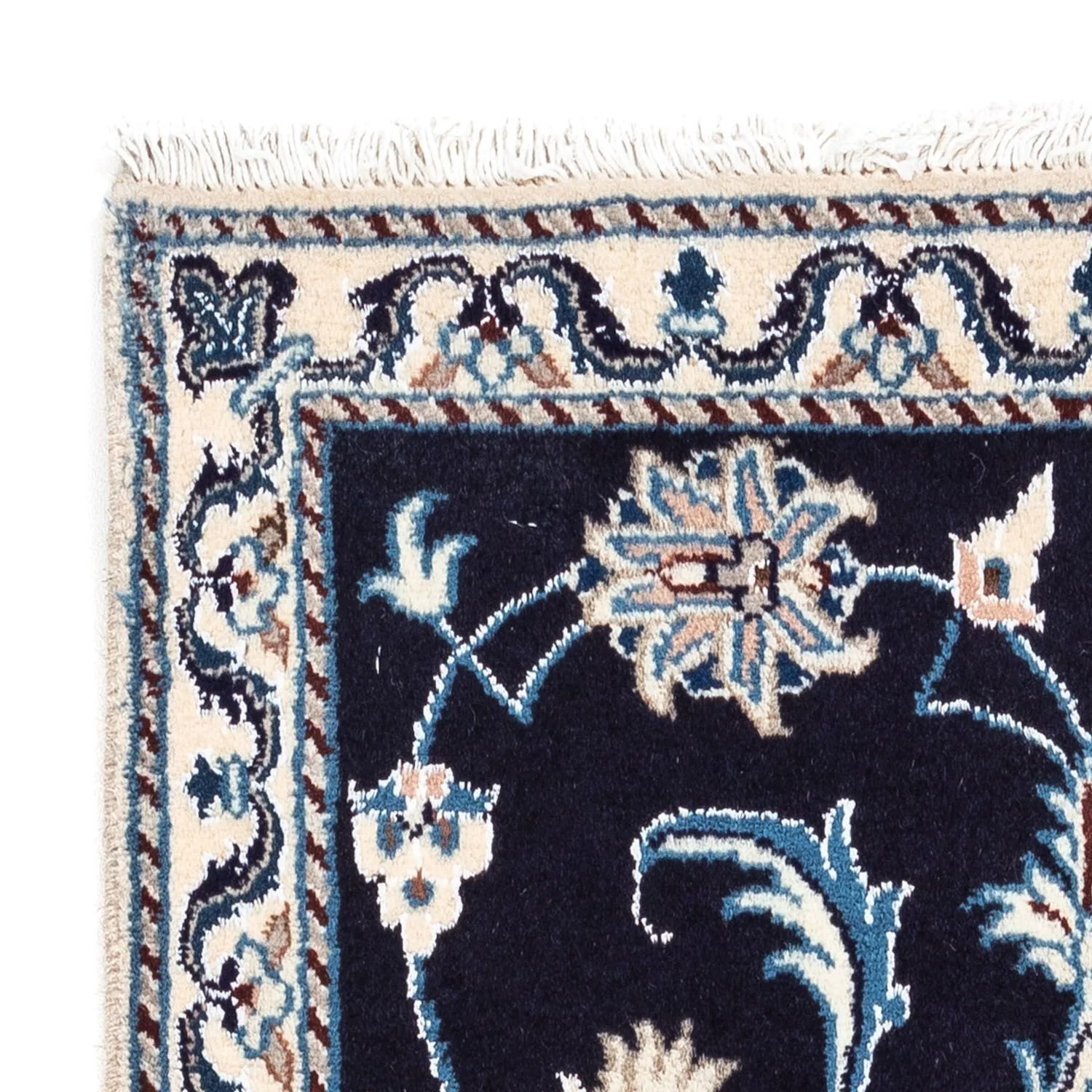 Perserteppich - Nain 143 x 70 cm - dunkelblau - Image 3