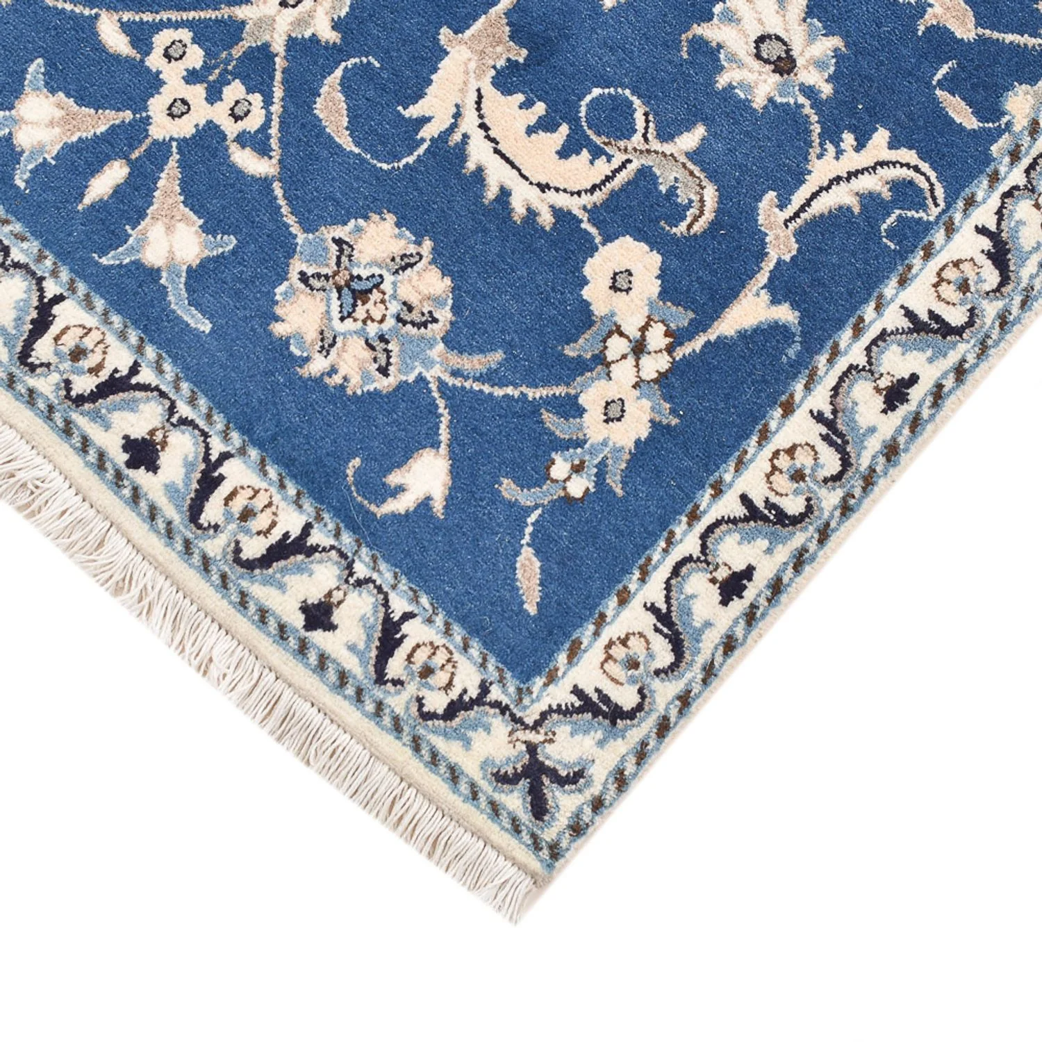 Perserteppich - Nain - 143 x 86 cm - blau - Image 2