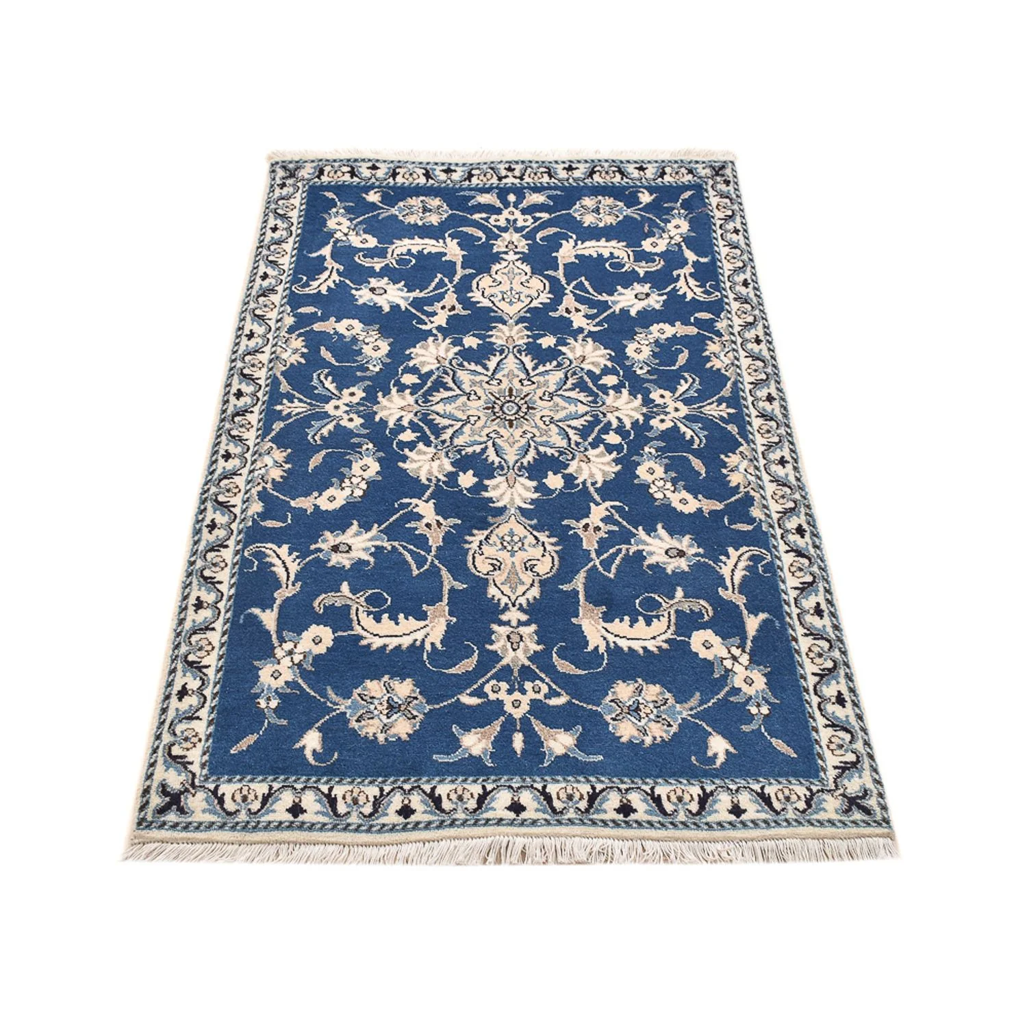 Perserteppich - Nain - 143 x 86 cm - blau - Image 4