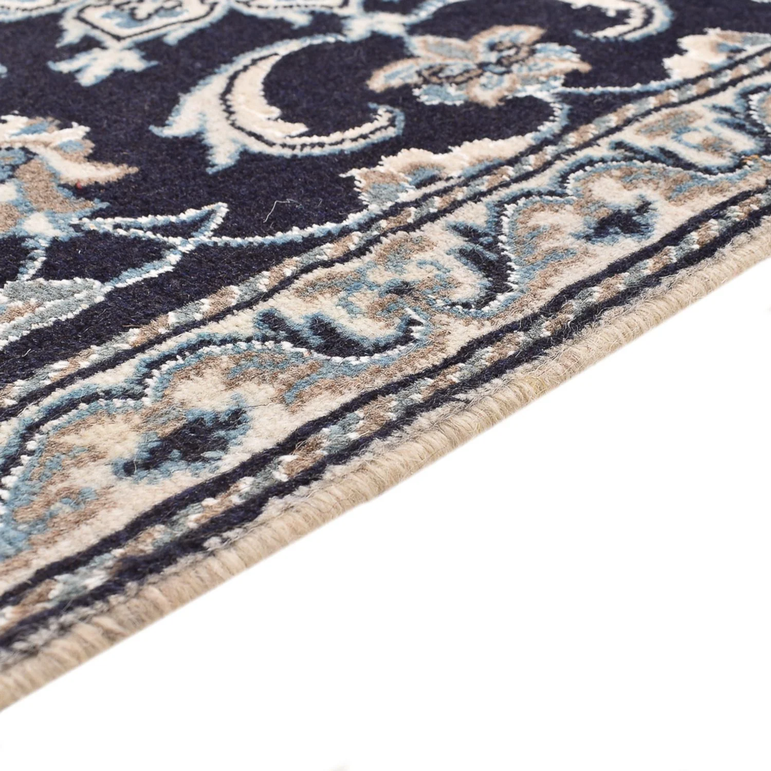 Perserteppich - Nain - 145 x 68 cm - dunkelblau - Image 3