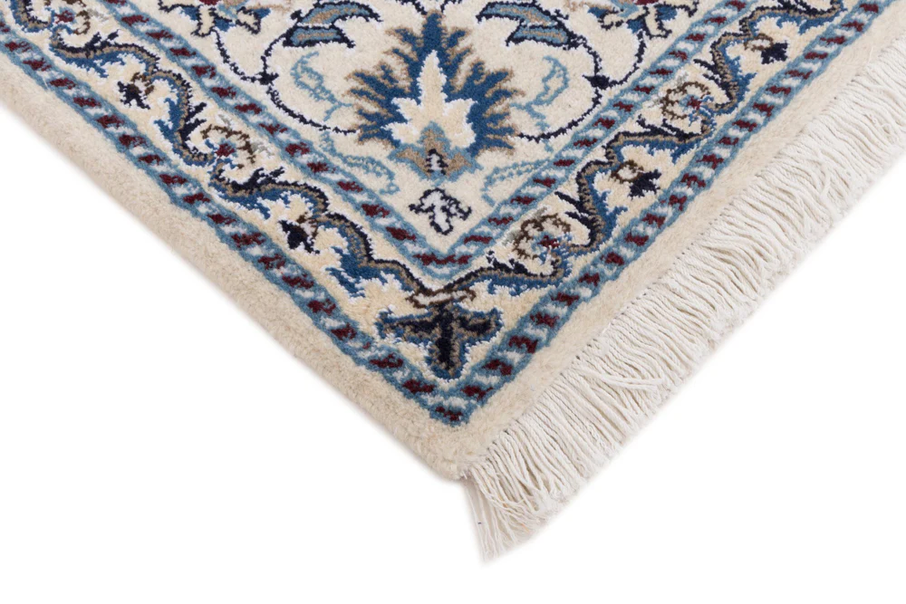 Perserteppich - Nain - 193 x 150 cm - dunkelblau - Image 6