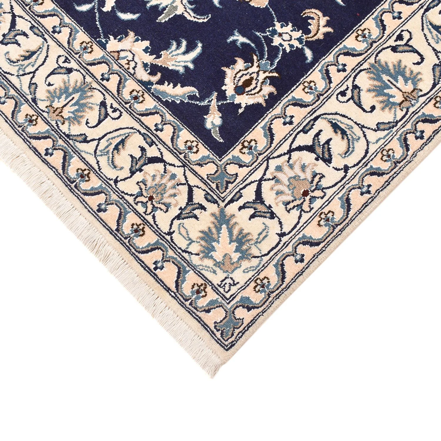 Perserteppich - Nain - 194 x 146 cm - dunkelblau - Image 2