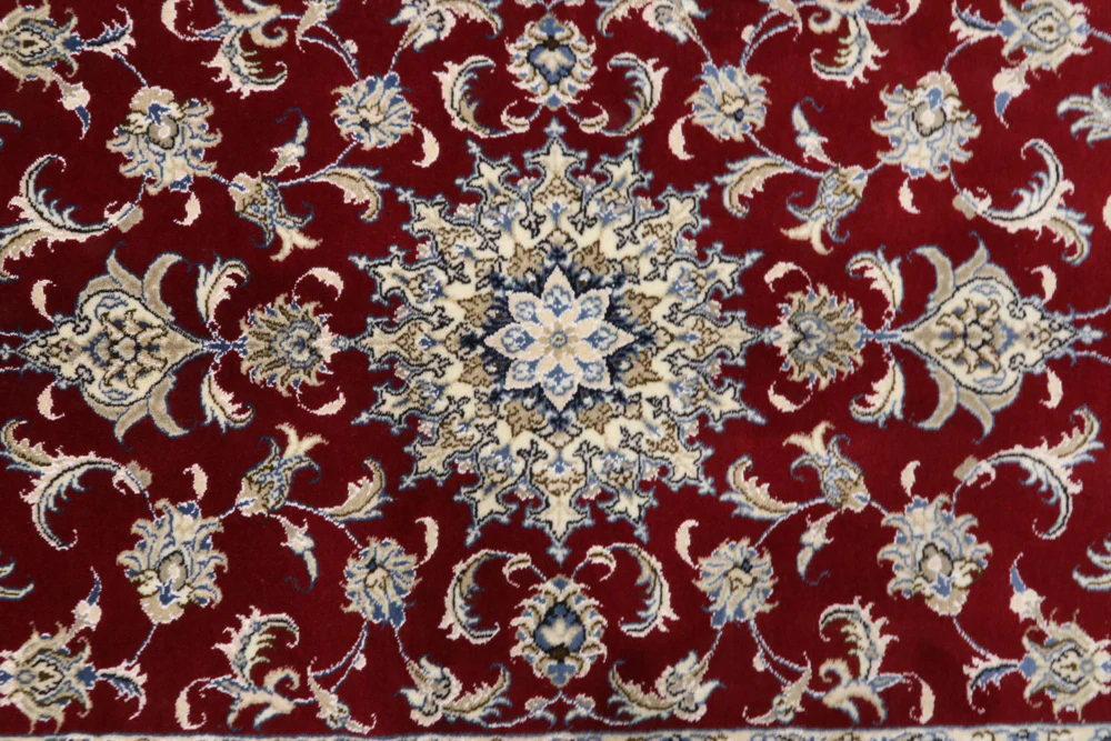 Perserteppich - Nain - 195 x 118 cm - rot - Image 4