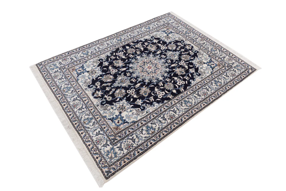 Perserteppich - Nain - 195 x 150 cm - dunkelblau - Image 3