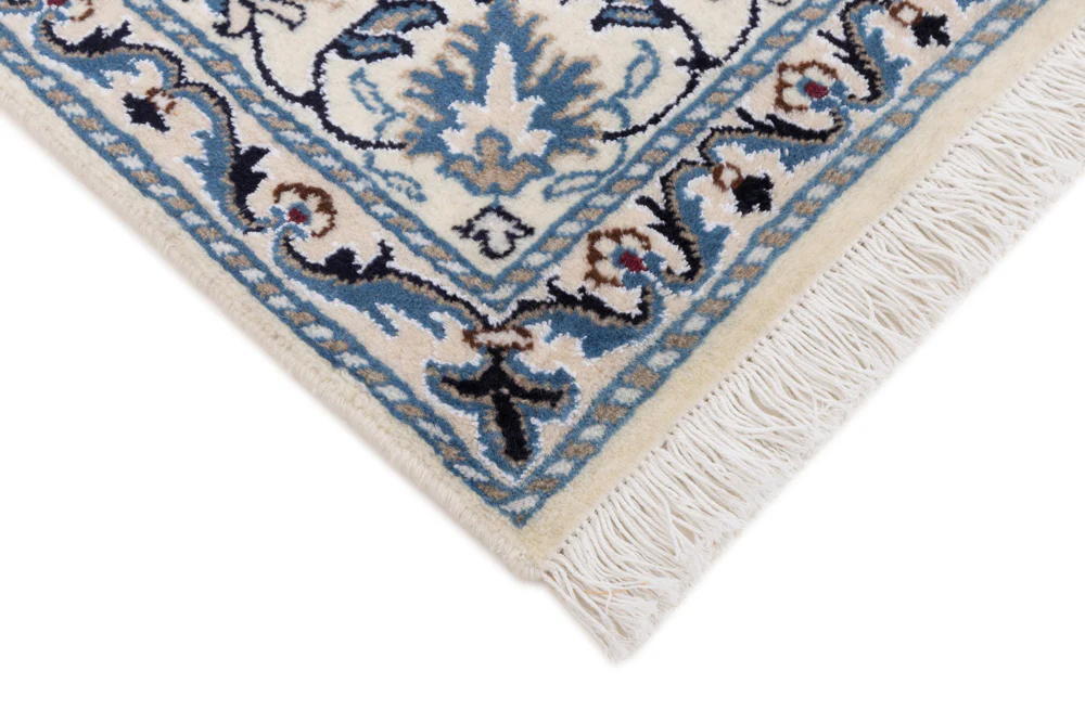 Perserteppich - Nain - 198 x 142 cm - blau - Image 6