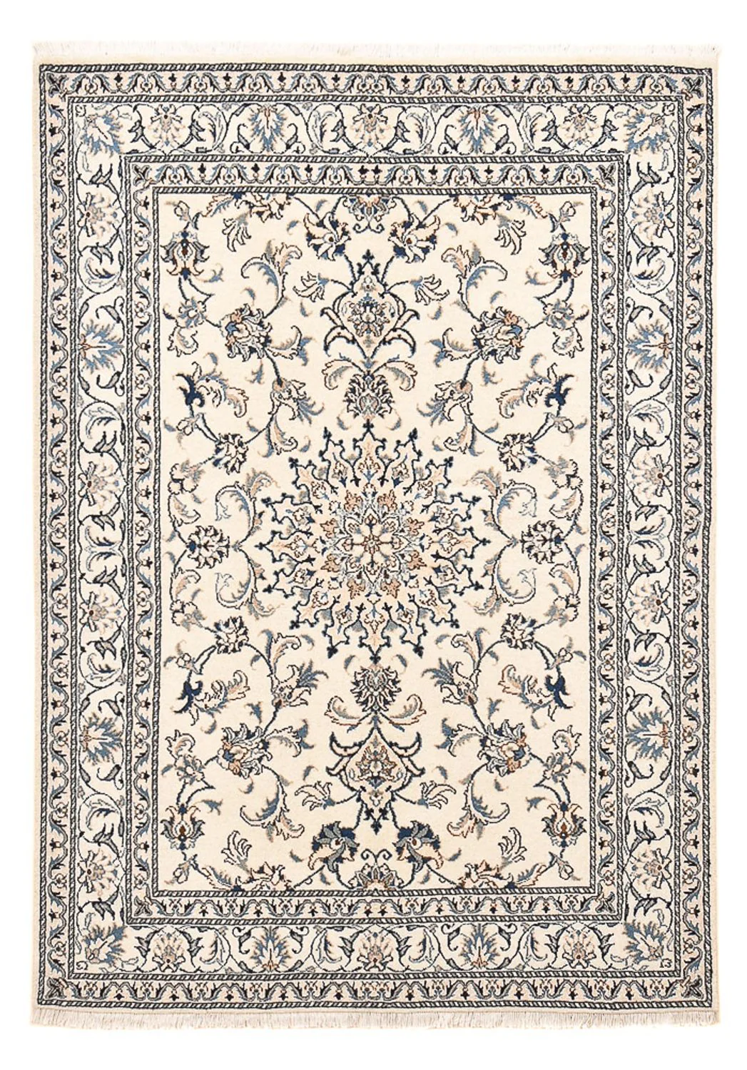 Perserteppich - Nain - 200 x 144 cm - hellbeige