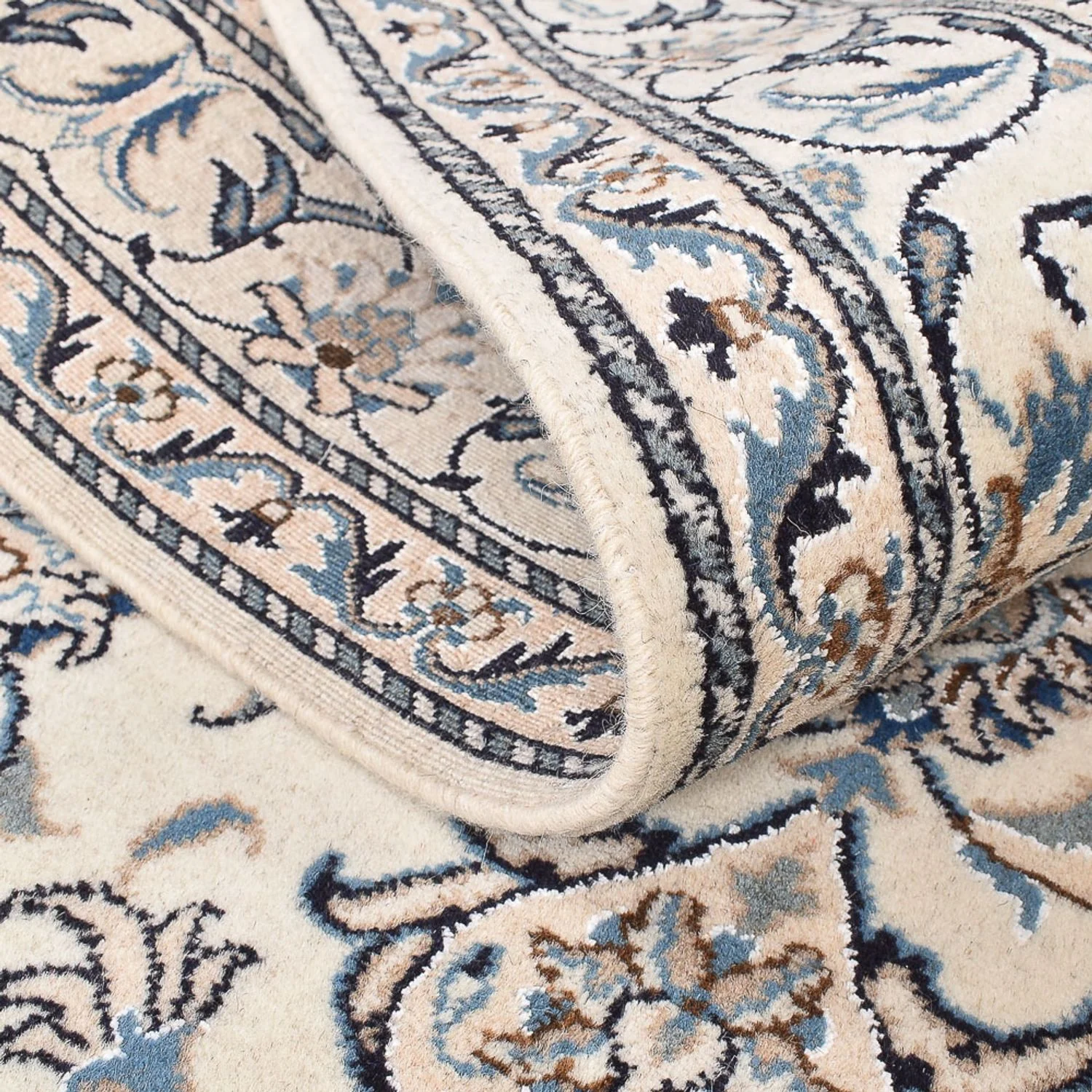 Perserteppich - Nain - 200 x 144 cm - hellbeige - Image 4