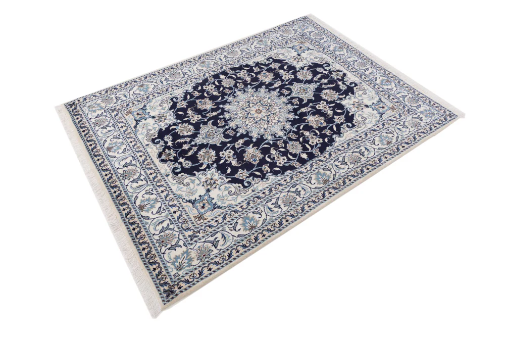 Perserteppich - Nain - 200 x 148 cm - dunkelblau - Image 2