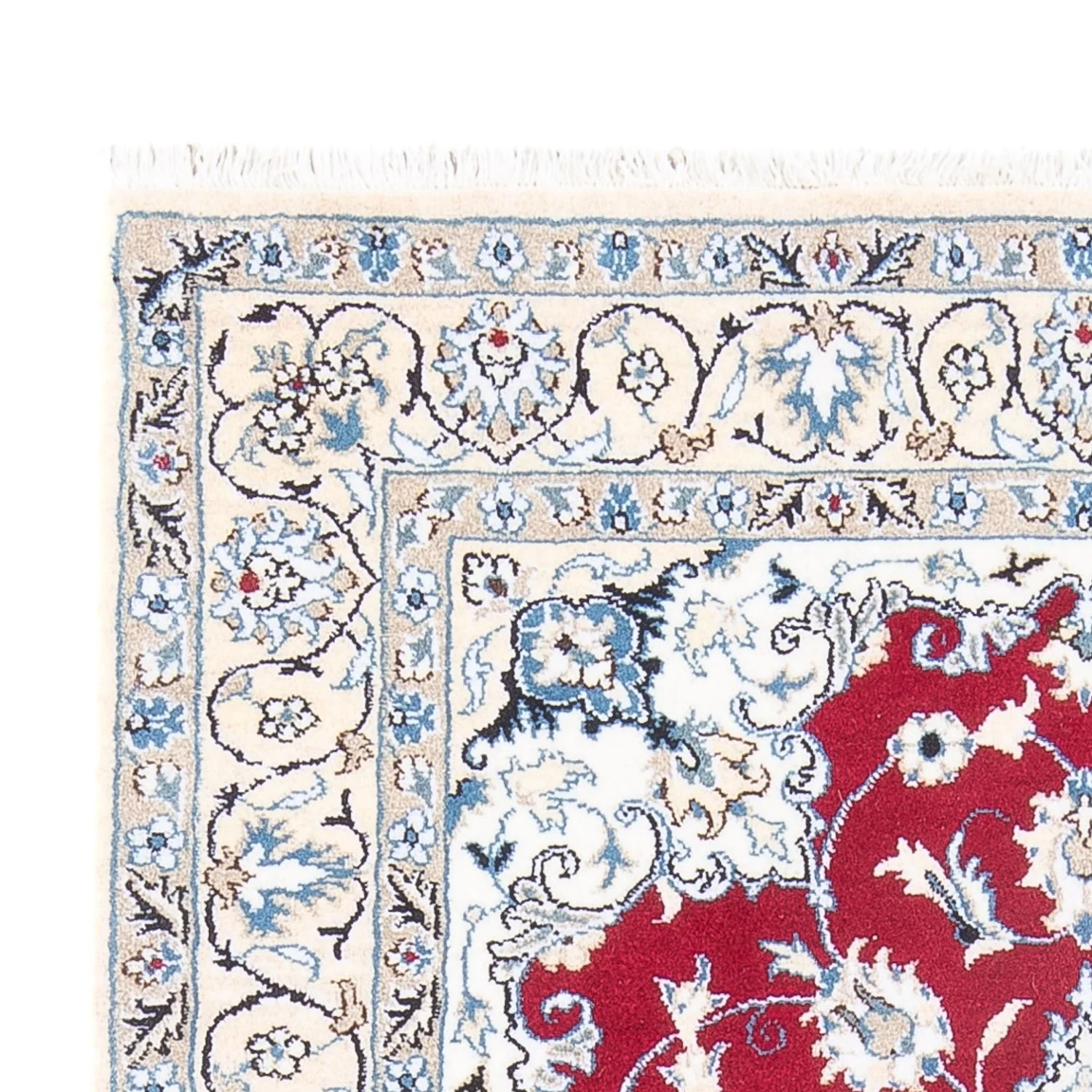 Perserteppich - Nain - 201 x 117 cm - rot - Image 3