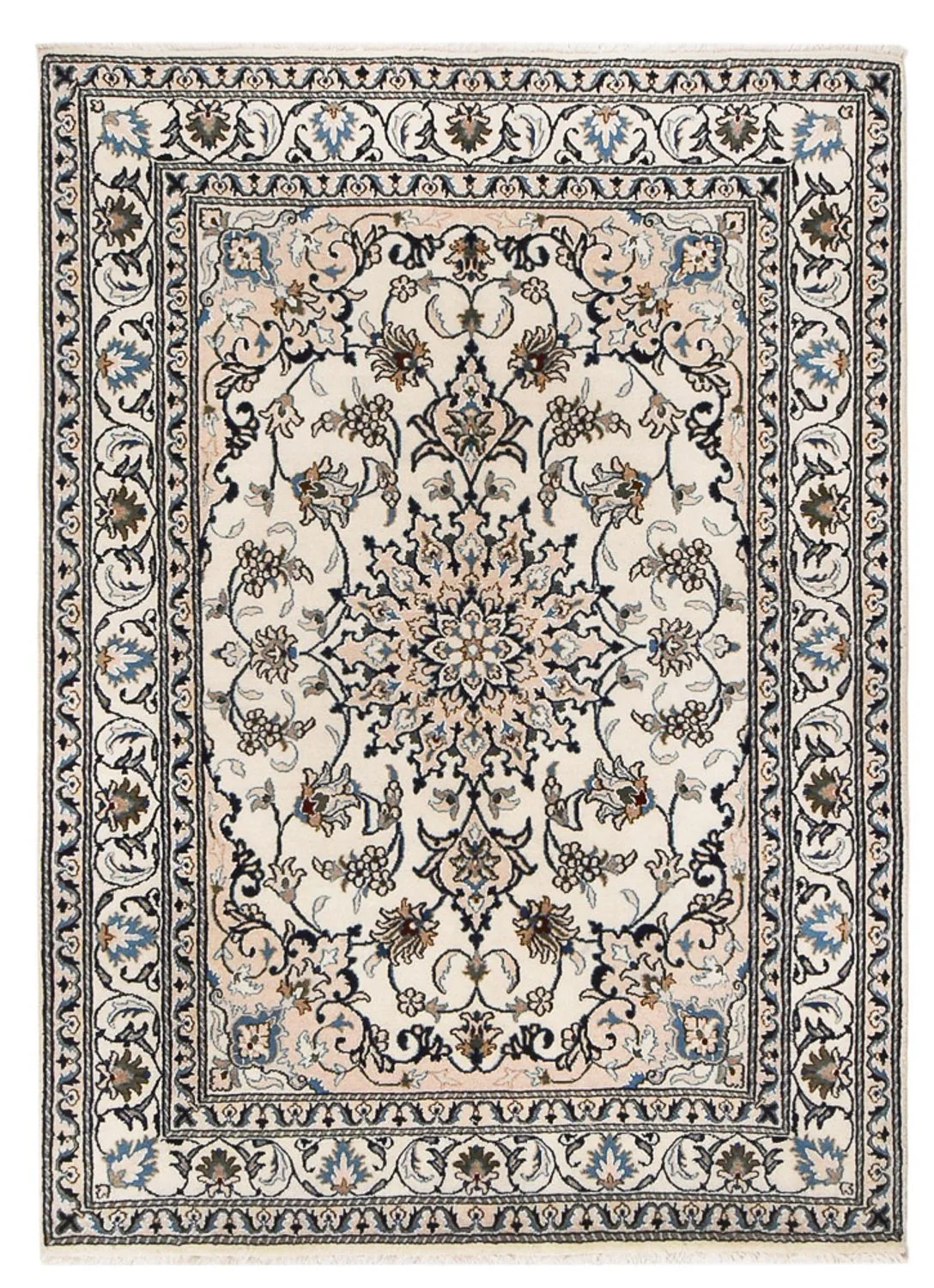 Perserteppich - Nain - 202 x 146 cm - creme