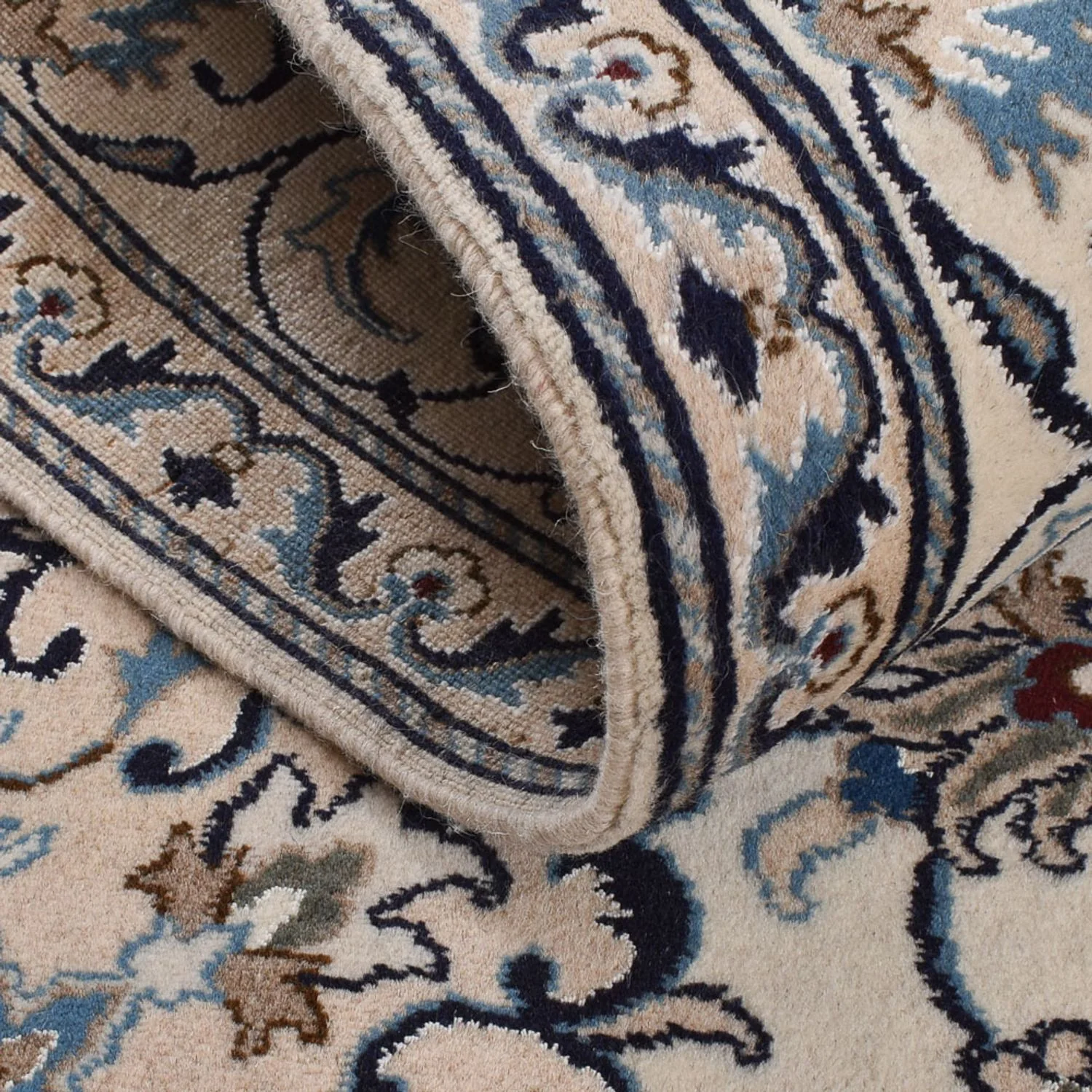 Perserteppich - Nain - 202 x 146 cm - creme - Image 4