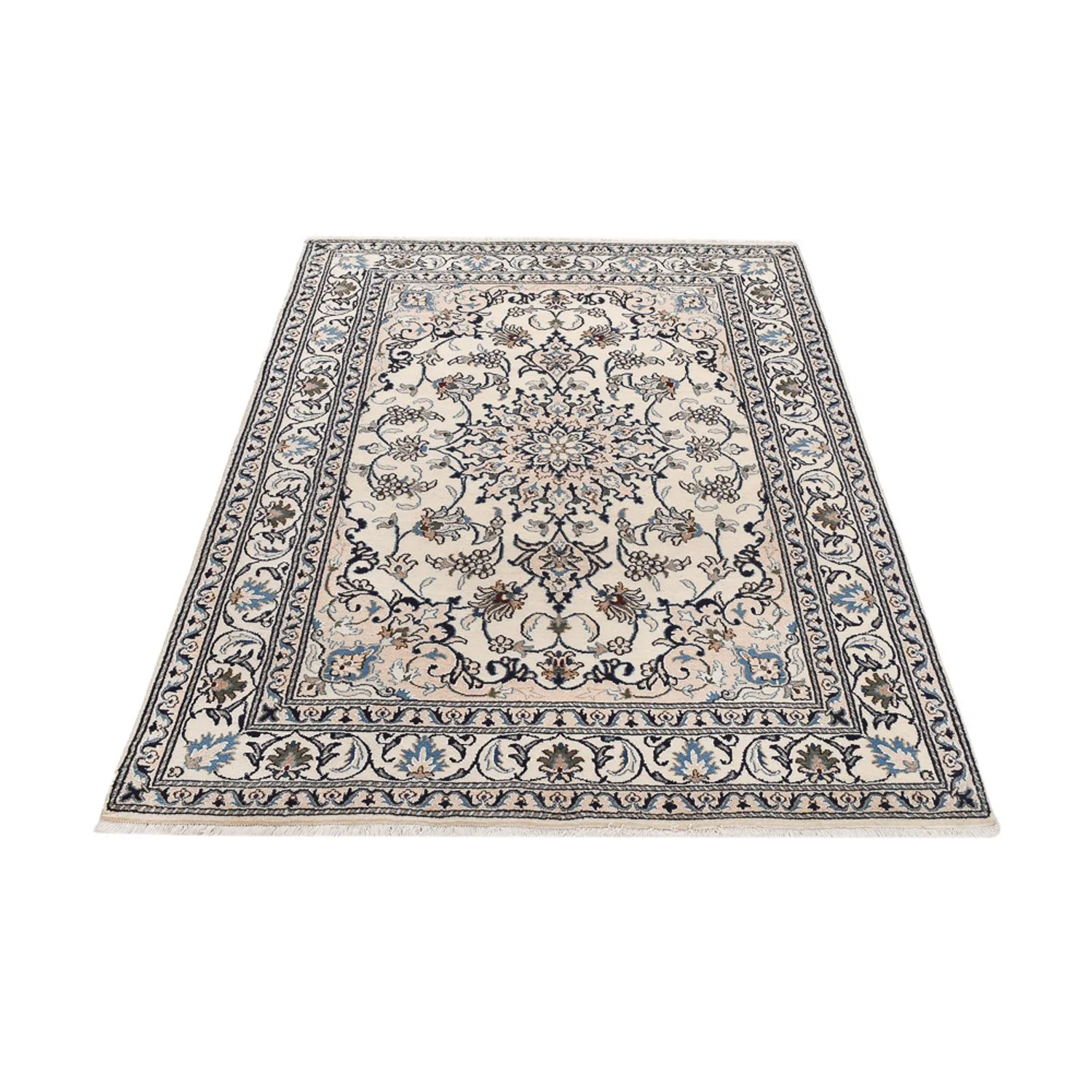 Perserteppich - Nain - 202 x 146 cm - creme - Image 5