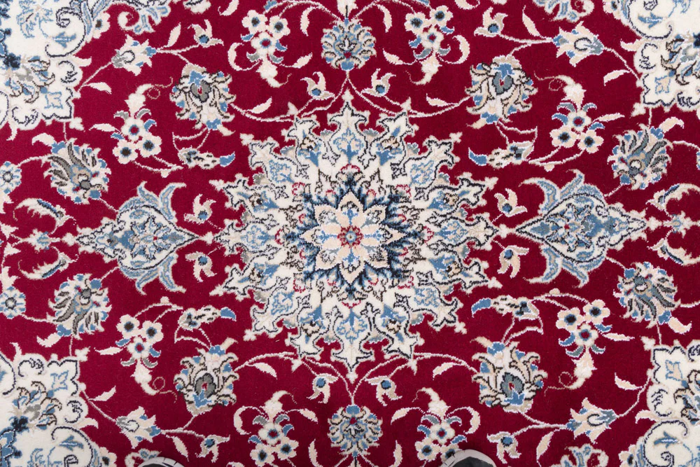 Perserteppich - Nain - 202 x 148 cm - rot - Image 8