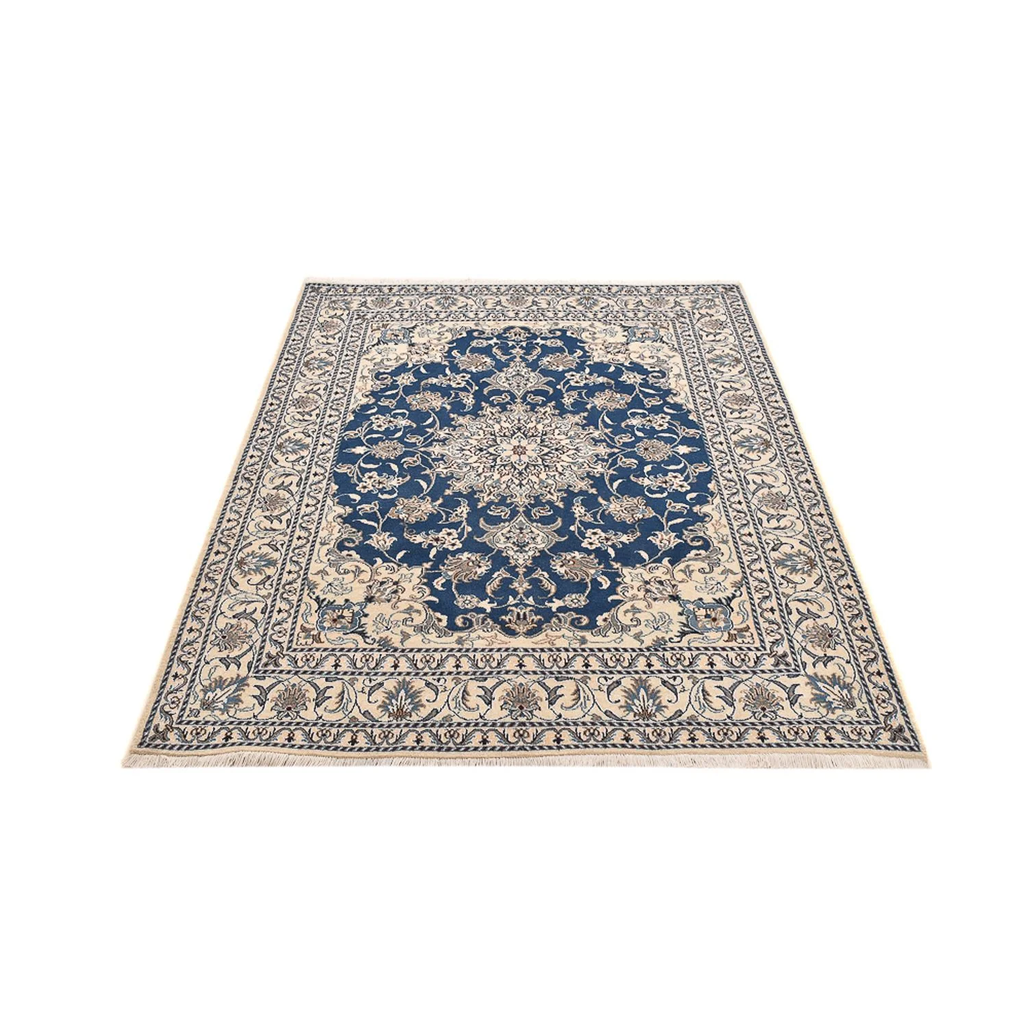 Perserteppich - Nain - 202 x 155 cm - dunkelblau - Image 5