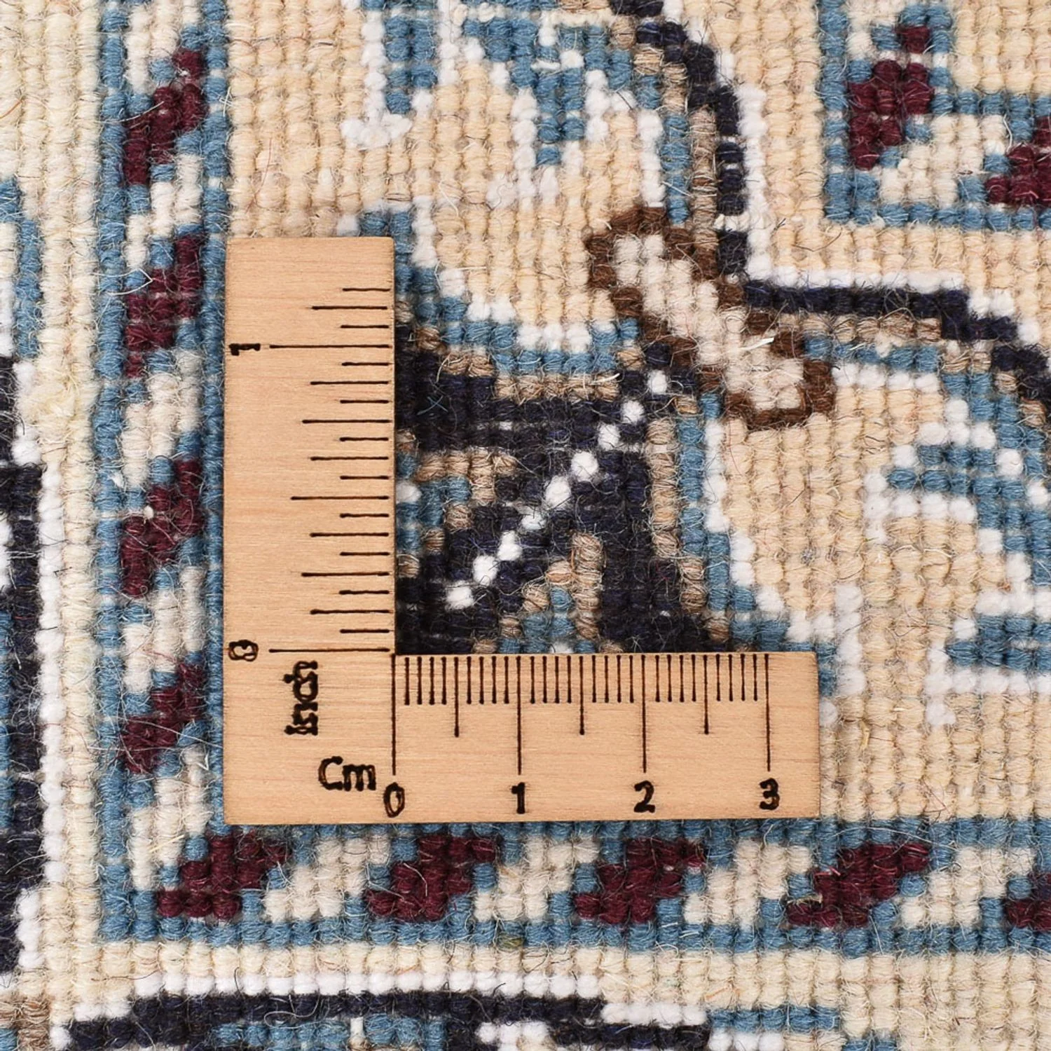 Perserteppich - Nain - 202 x 155 cm - dunkelblau - Image 6