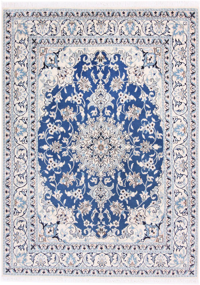 Perserteppich - Nain - 203 x 147 cm - blau