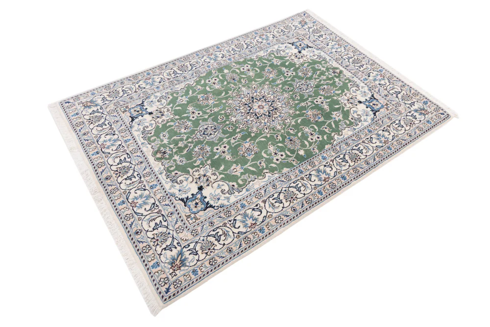 Perserteppich - Nain - 204 x 146 cm - grün - Image 3