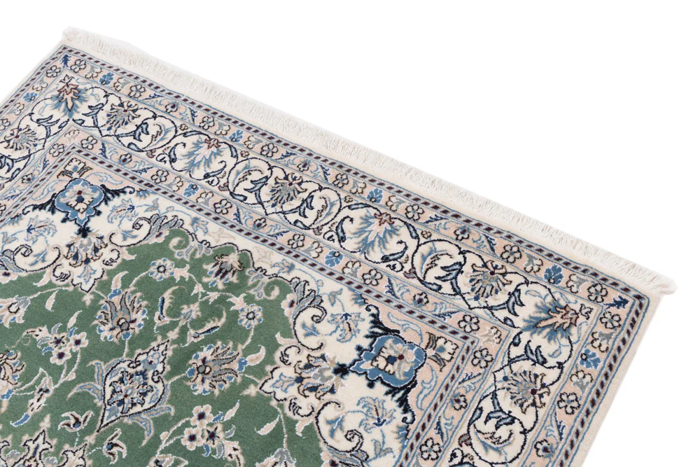 Perserteppich - Nain - 204 x 146 cm - grün - Image 4