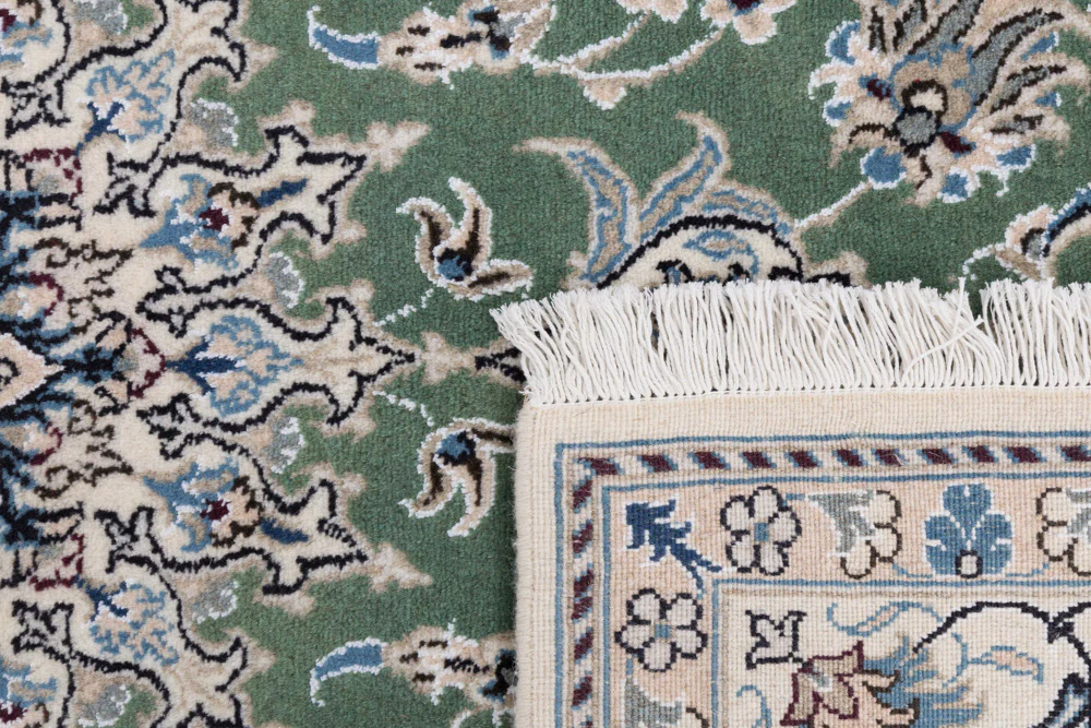 Perserteppich - Nain - 204 x 146 cm - grün - Image 7