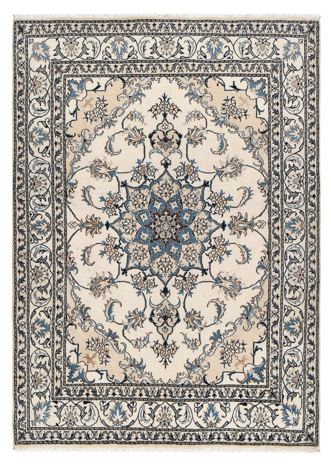 Perserteppich - Nain - 205 x 147 cm - creme