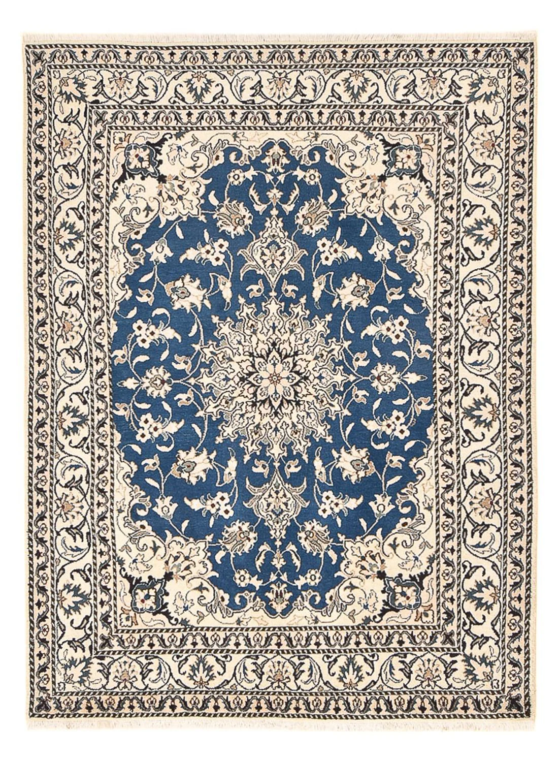 Perserteppich - Nain - 205 x 150 cm - blau