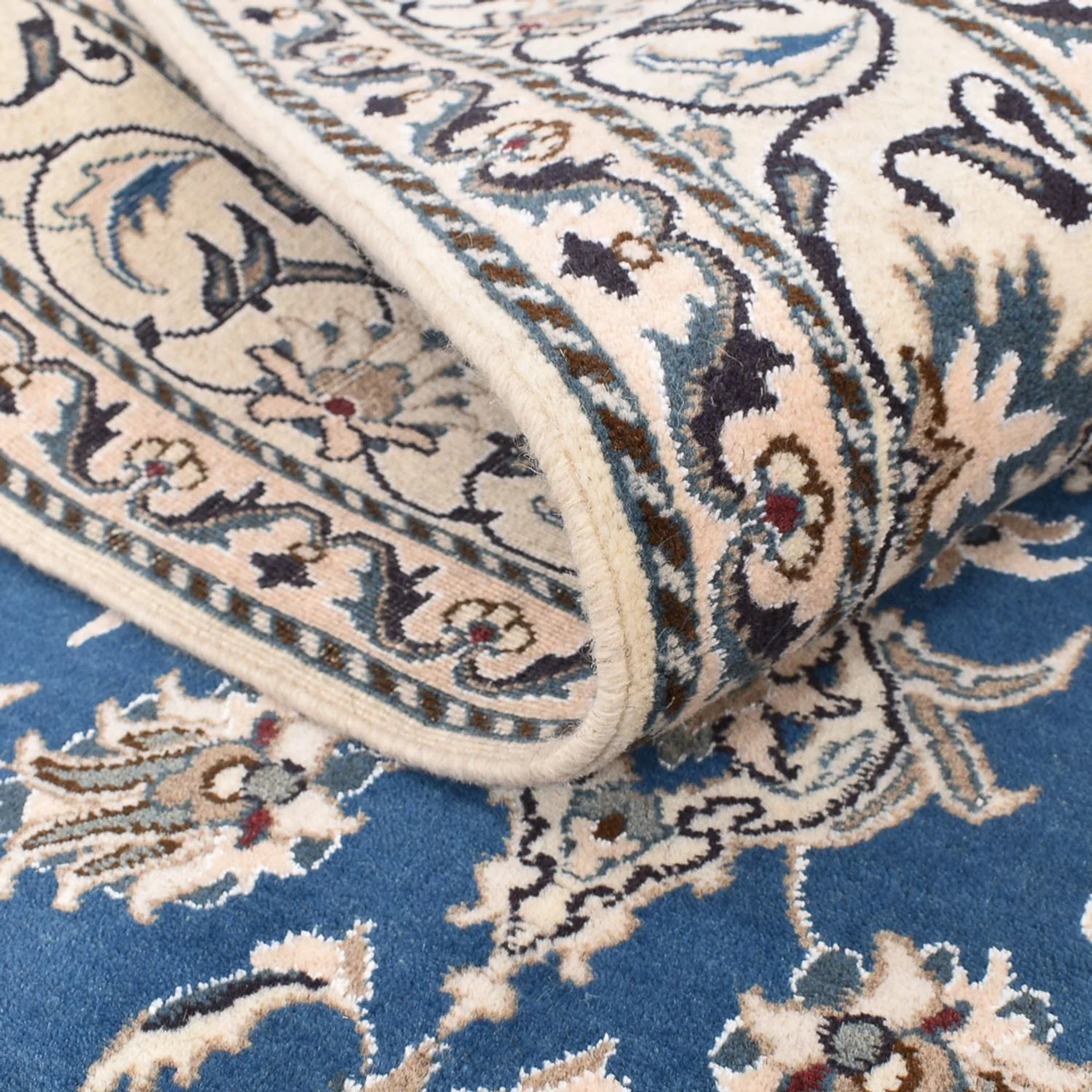 Perserteppich - Nain - 205 x 150 cm - blau - Image 4