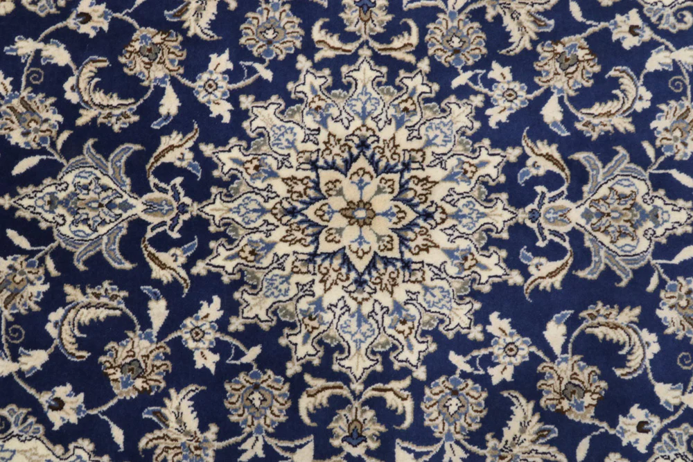 Perserteppich - Nain - 206 x 120 cm - blau - Image 4