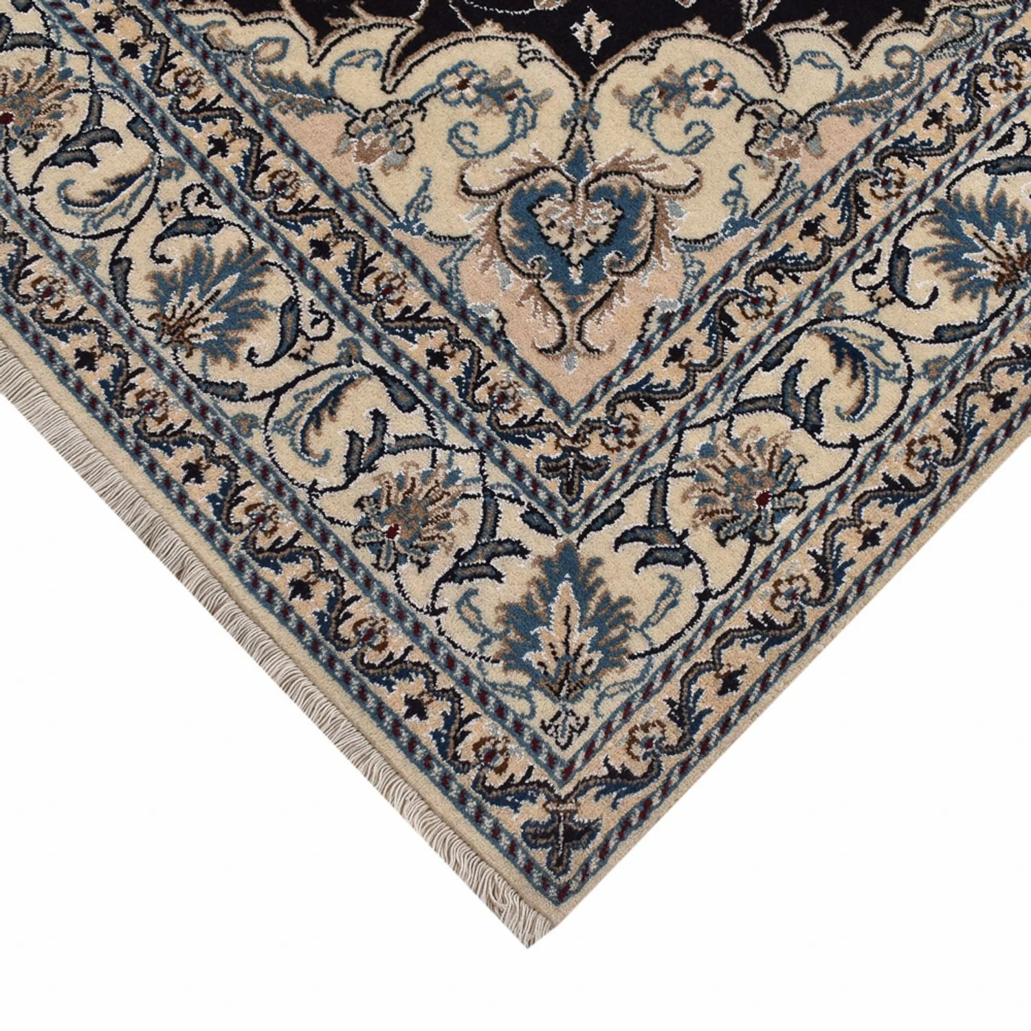 Perserteppich - Nain - 210 x 149 cm - dunkelblau - Image 2