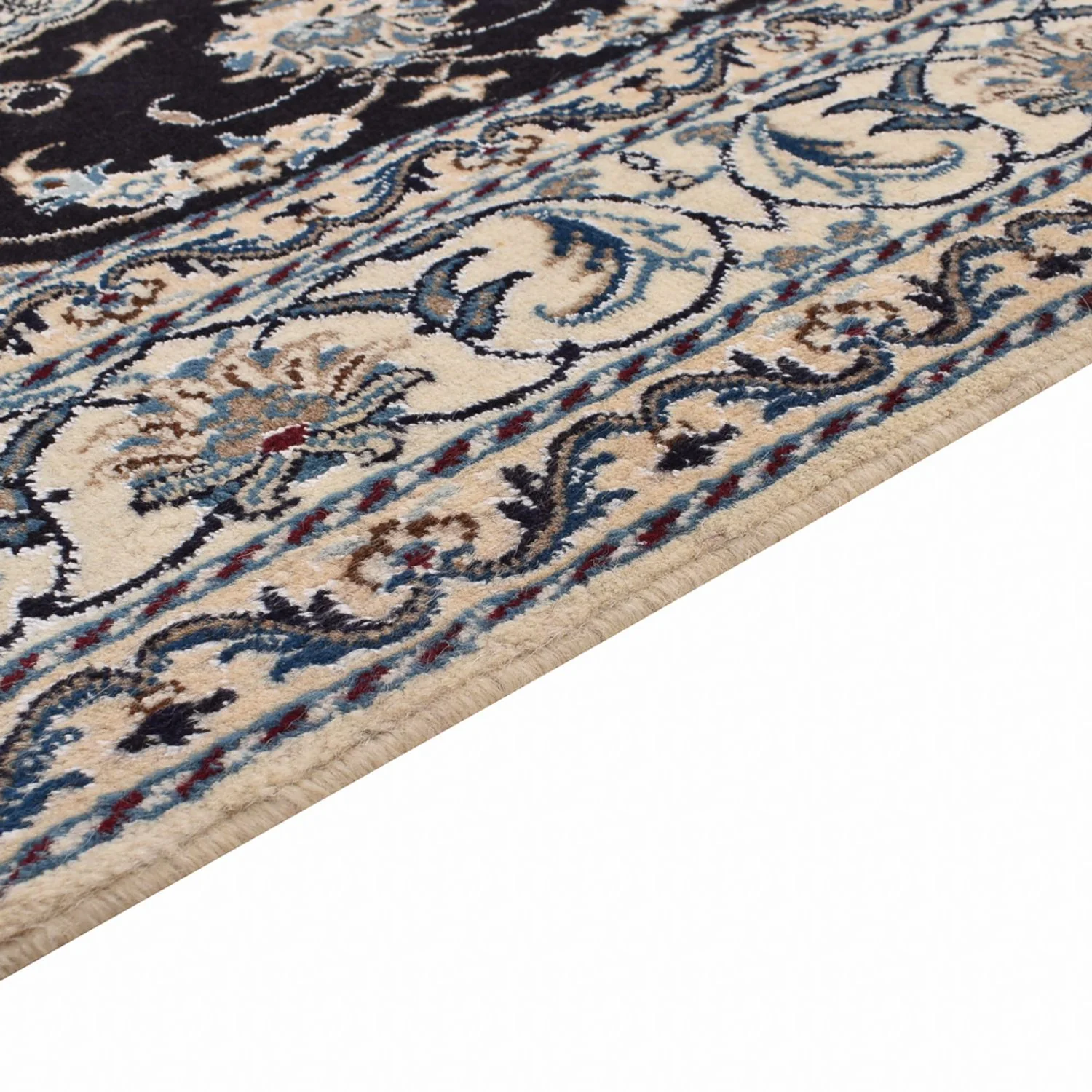 Perserteppich - Nain - 210 x 149 cm - dunkelblau - Image 3