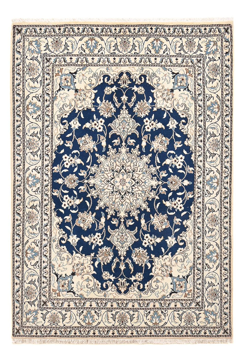 Perserteppich - Nain - 212 x 147 cm - blau