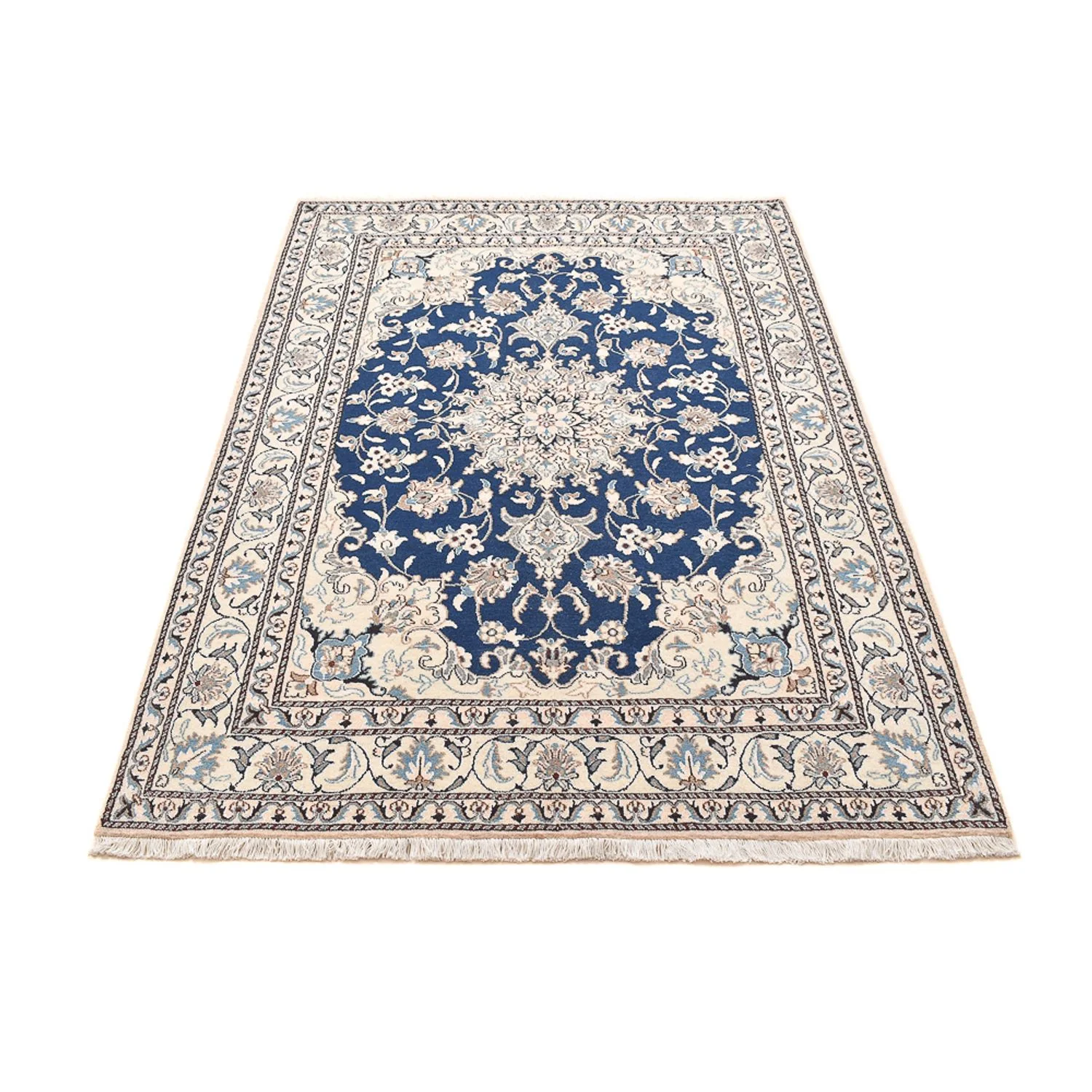 Perserteppich - Nain - 212 x 147 cm - blau - Image 5
