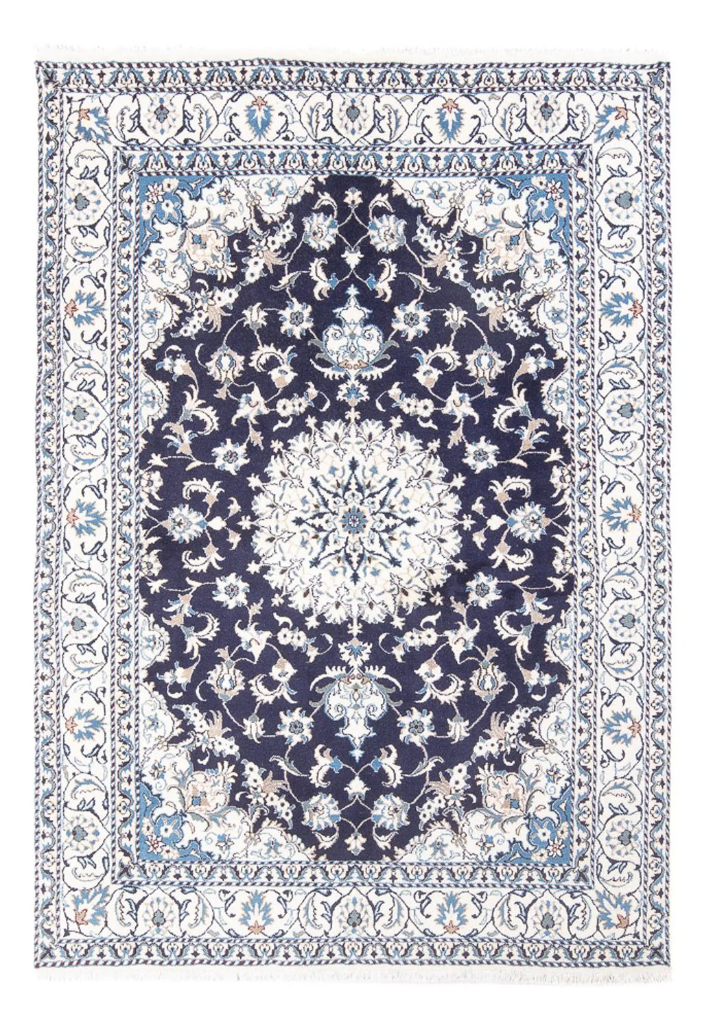 Perserteppich - Nain - 226 x 167 cm - dunkelblau