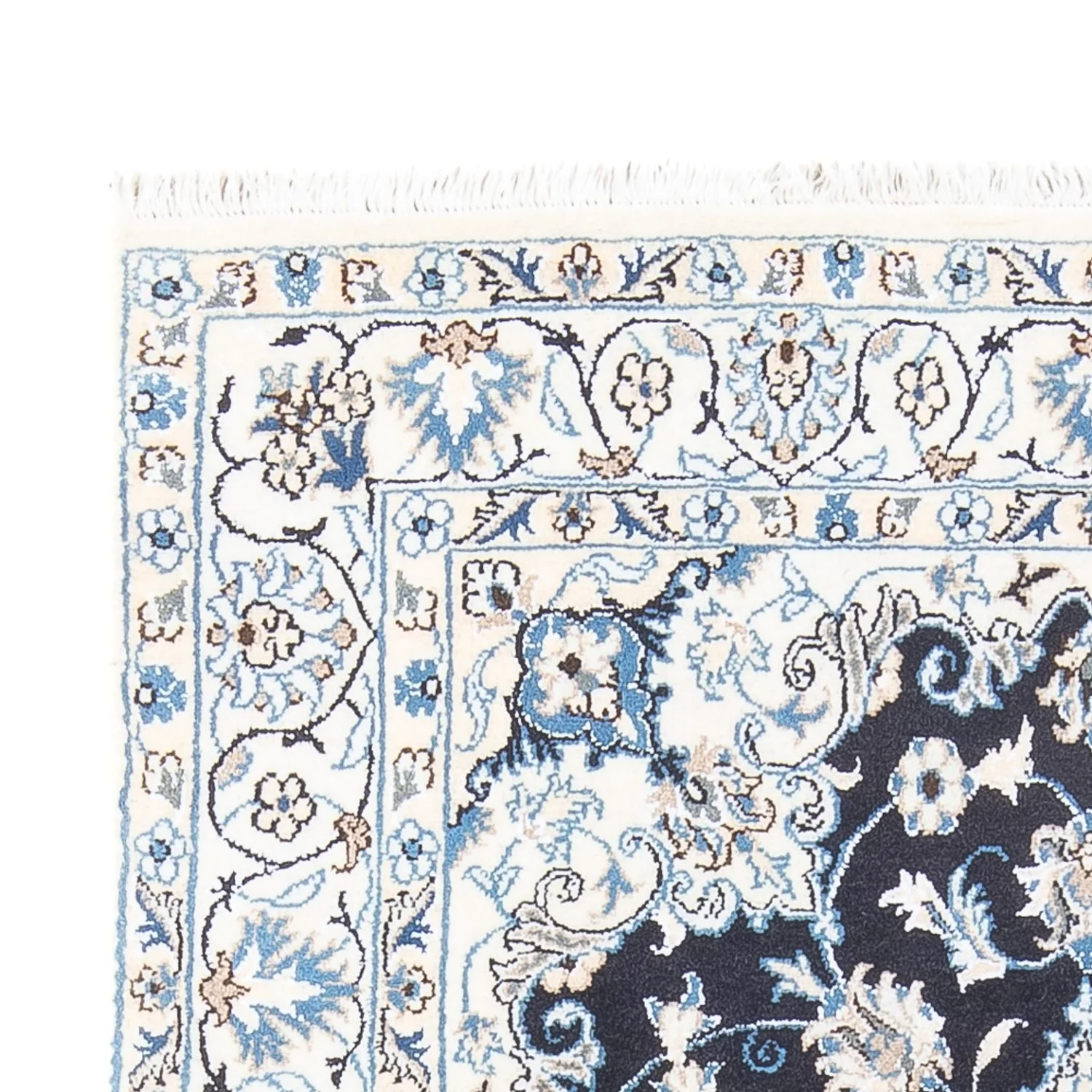 Perserteppich - Nain - 228 x 172 cm - dunkelblau - Image 3