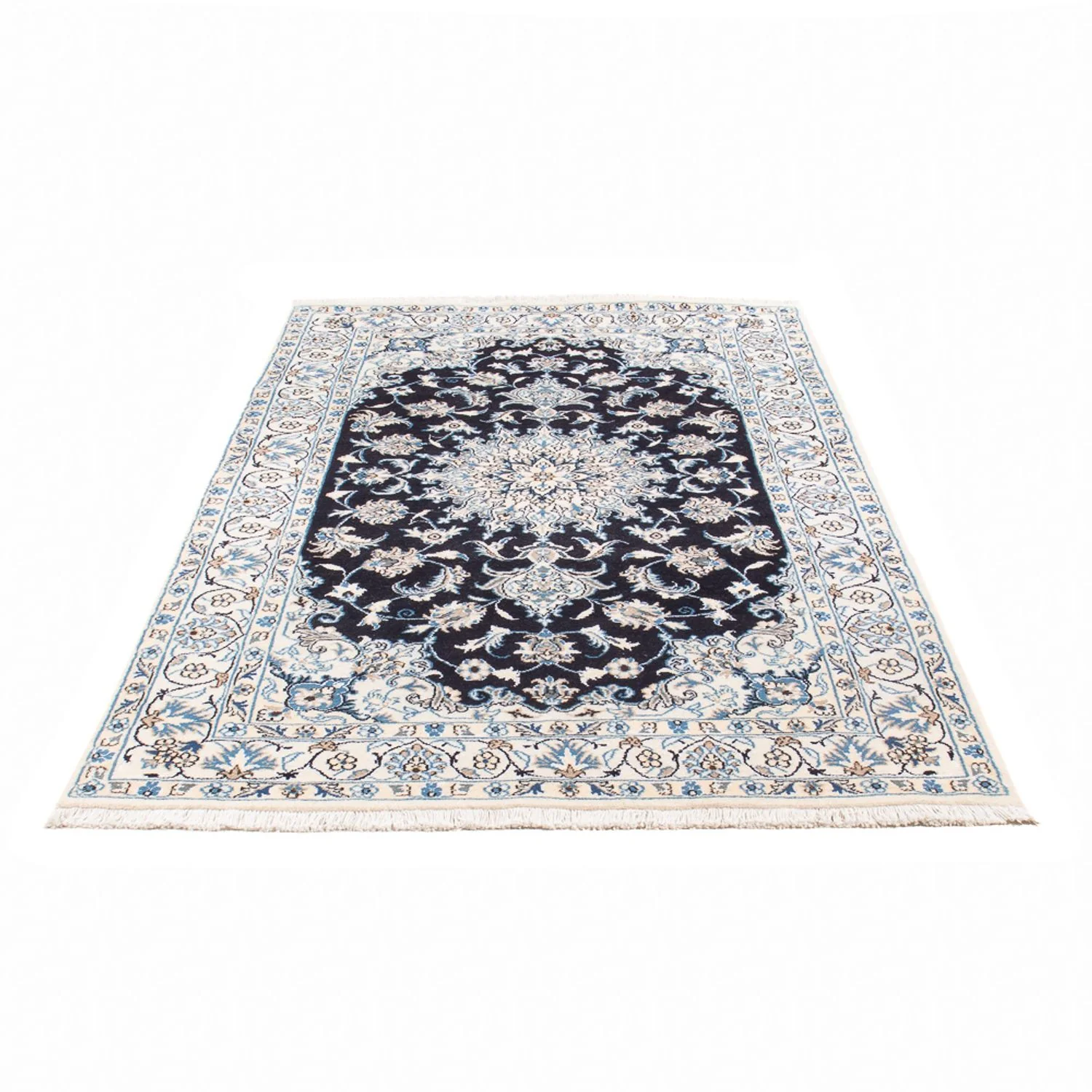 Perserteppich - Nain - 228 x 172 cm - dunkelblau - Image 5