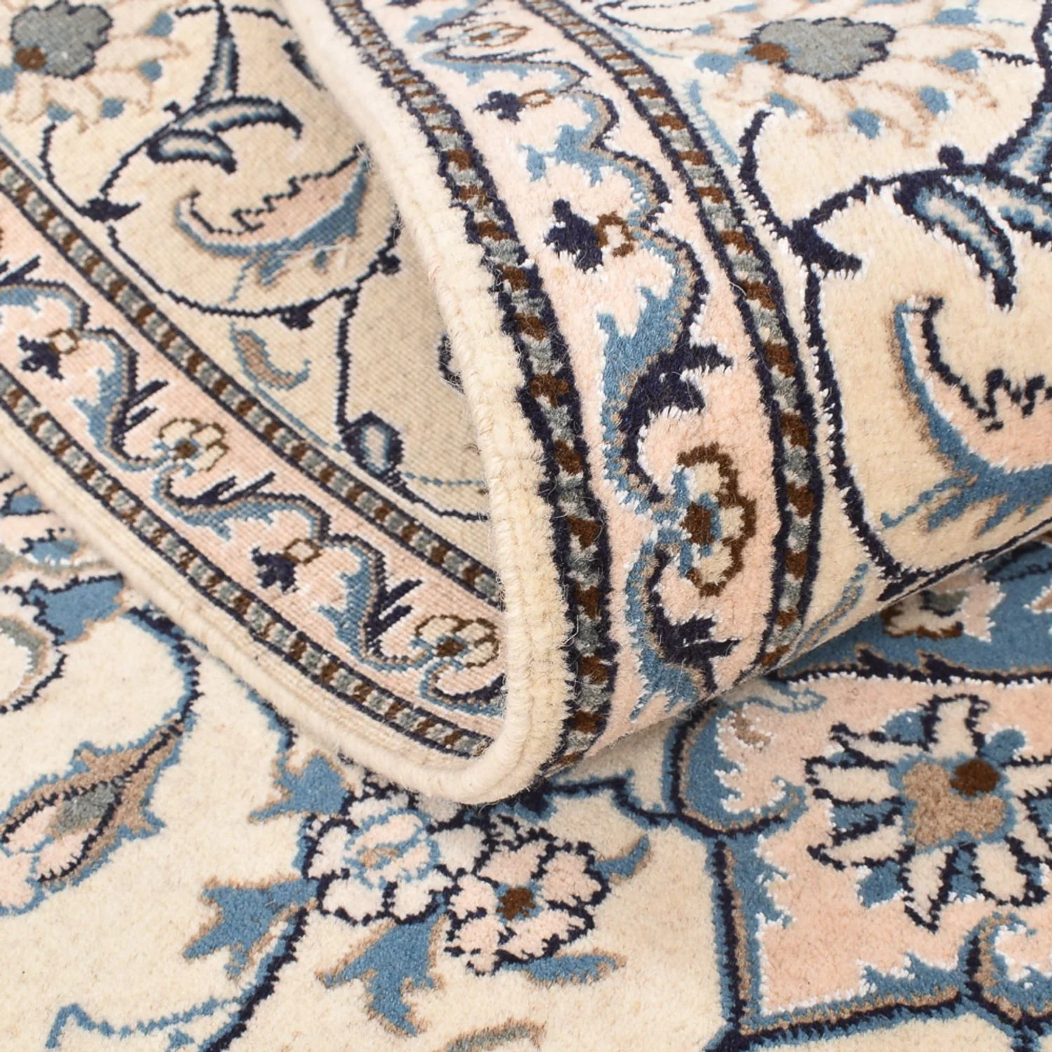Perserteppich - Nain - 230 x 167 cm - hellbeige - Image 4