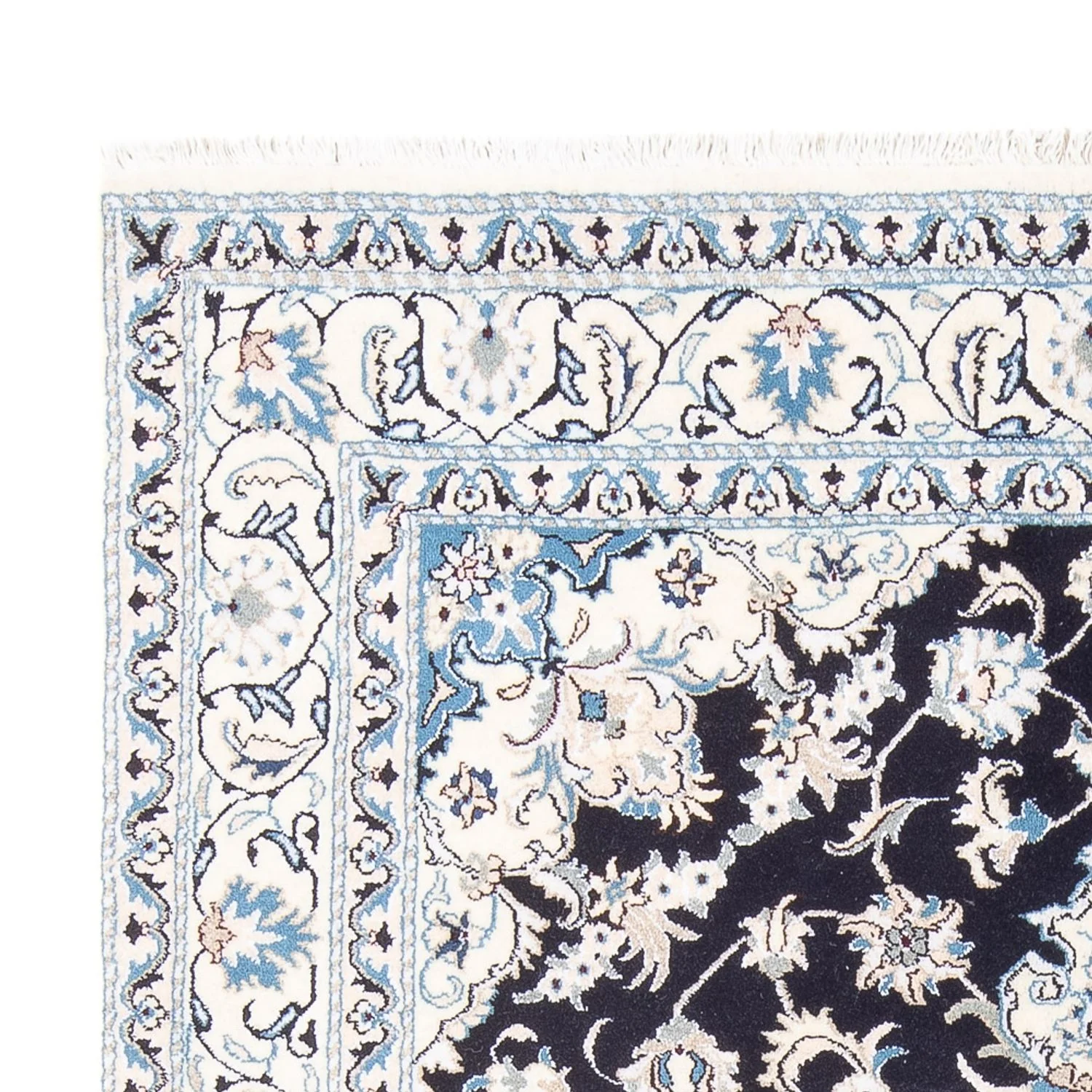 Perserteppich - Nain - 231 x 163 cm - dunkelblau - Image 3