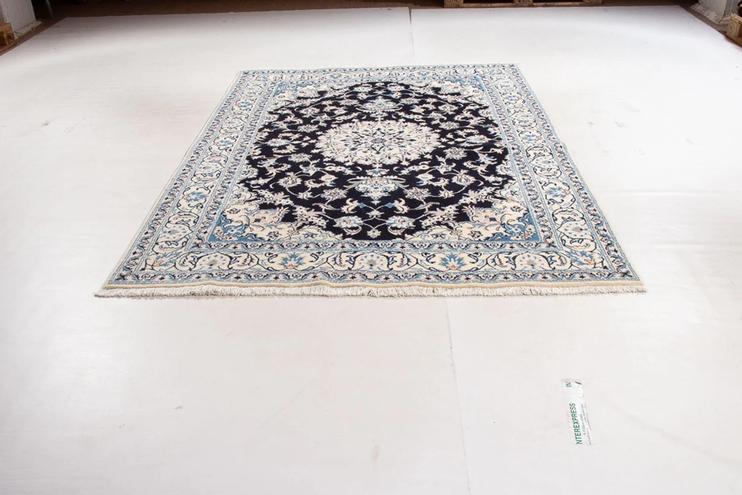 Perserteppich - Nain - 231 x 163 cm - dunkelblau - Image 5