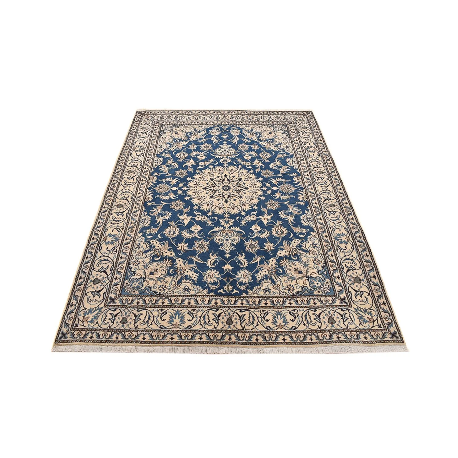 Perserteppich - Nain - 234 x 166 cm - blau - Image 5