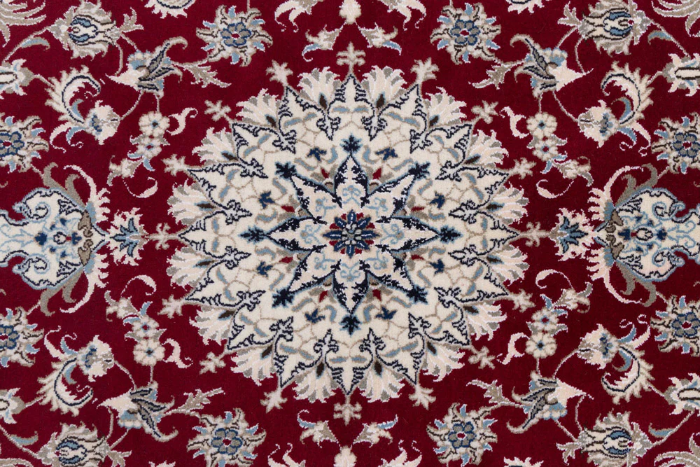 Perserteppich - Nain - 237 x 164 cm - rot - Image 8