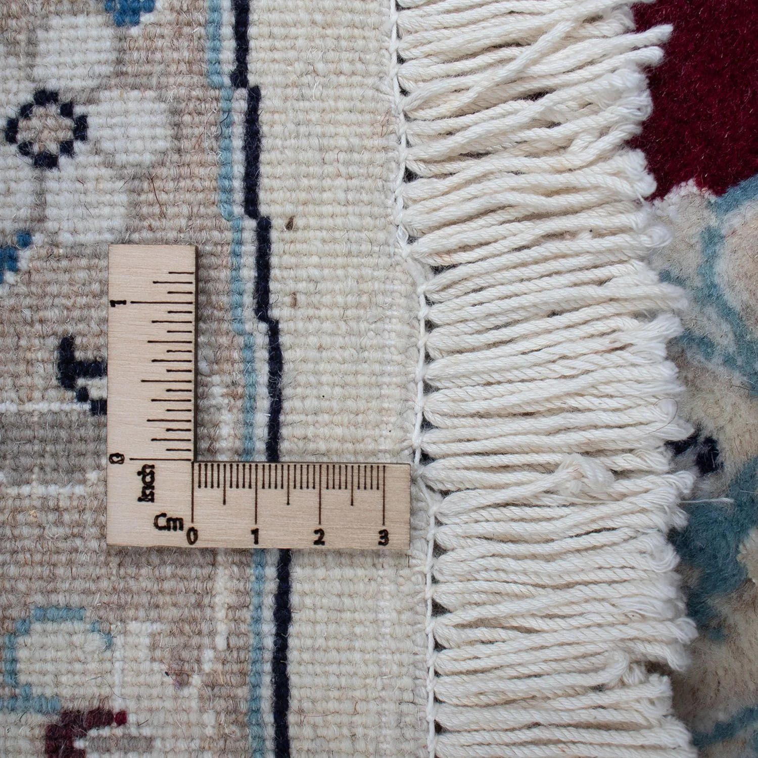 Perserteppich - Nain 240 x 240 cm - dunkelrot - Image 6