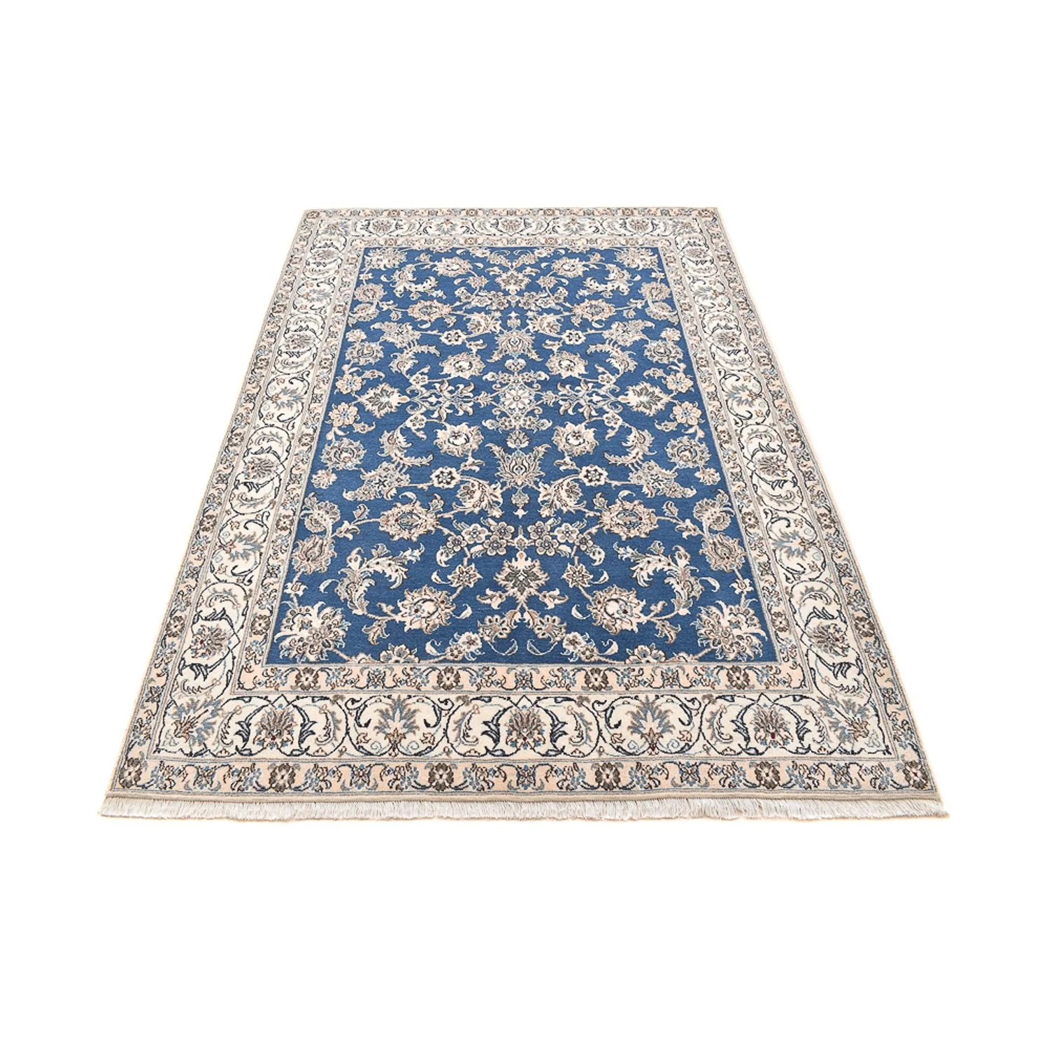 Perserteppich - Nain - 242 x 165 cm - blau - Image 5