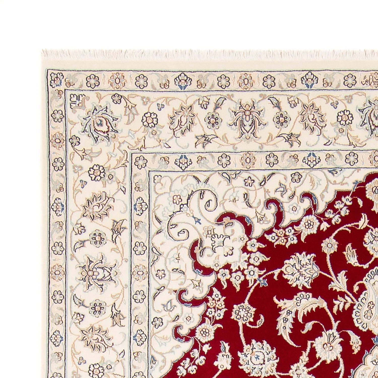 Perserteppich - Nain - 242 x 168 cm - rot - Image 3