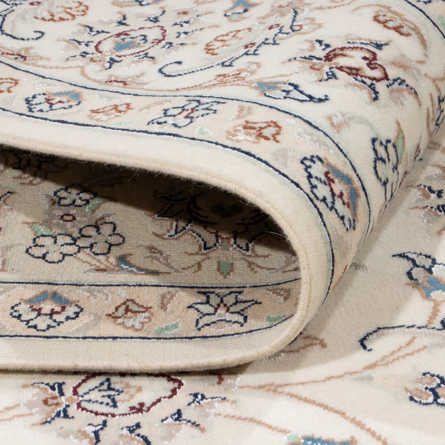 Perserteppich - Nain - 242 x 171 cm - creme - Image 4