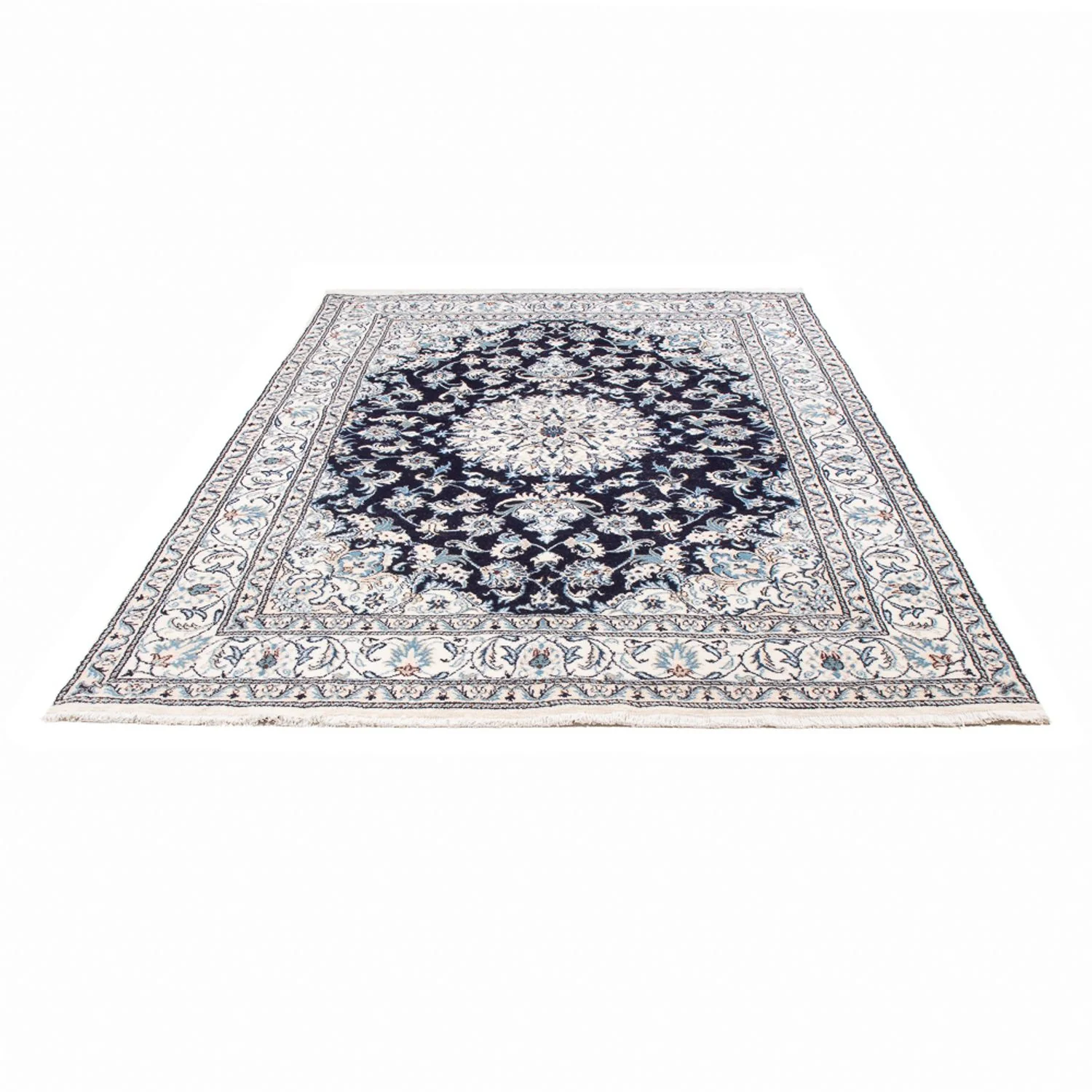 Perserteppich - Nain - 249 x 166 cm - dunkelblau - Image 5