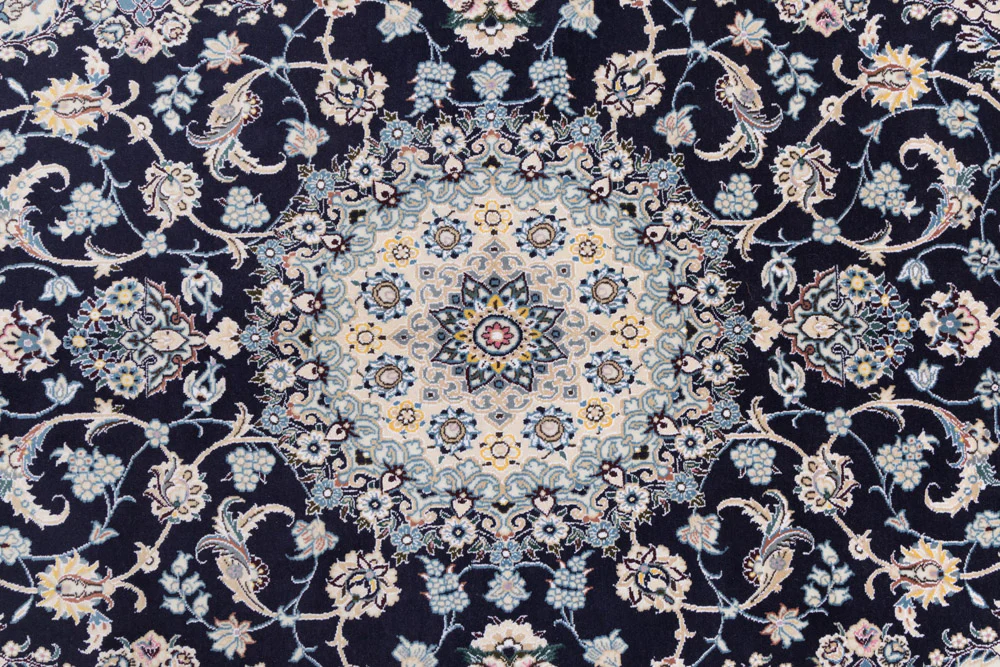 Perserteppich - Nain - 255 x 158 cm - dunkelblau - Image 8