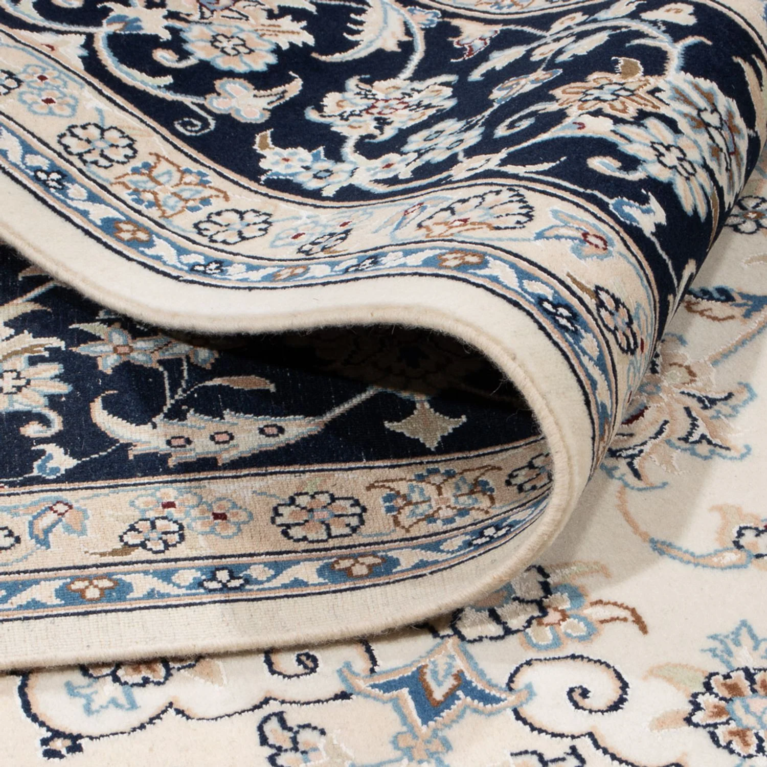 Perserteppich - Nain - 265 x 225 cm - creme - Image 4